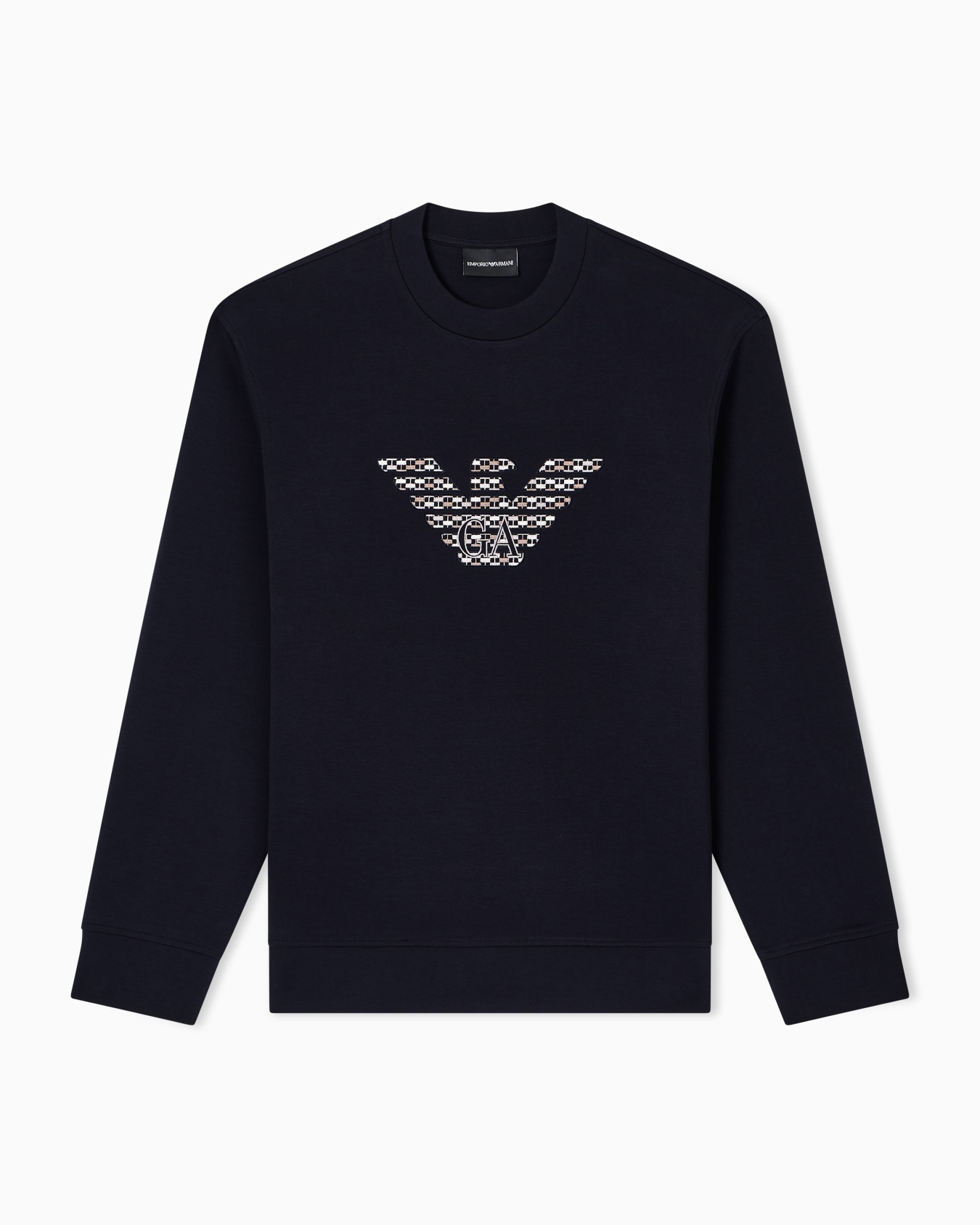 ASV double-jersey sweatshirt with oversized embroidery Slide 0