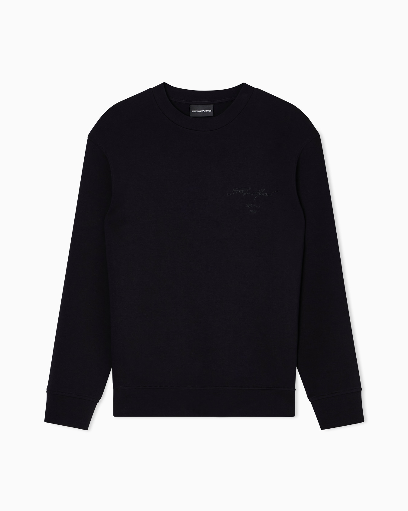Sweat-shirt en jersey double avec grande broderie ASV Diapositive 0