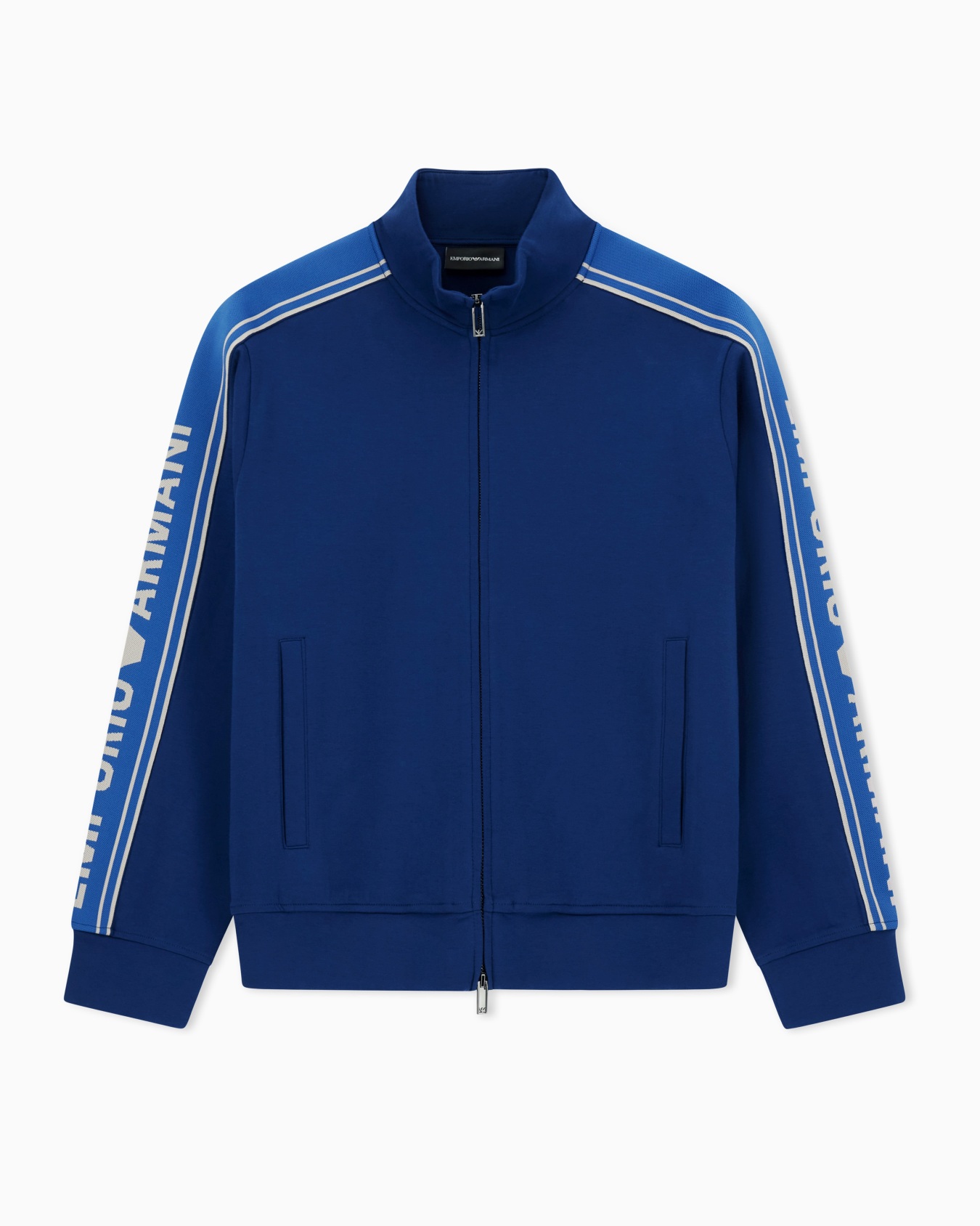 ASV double-jersey full-zip sweatshirt with logo stripe Slide 0