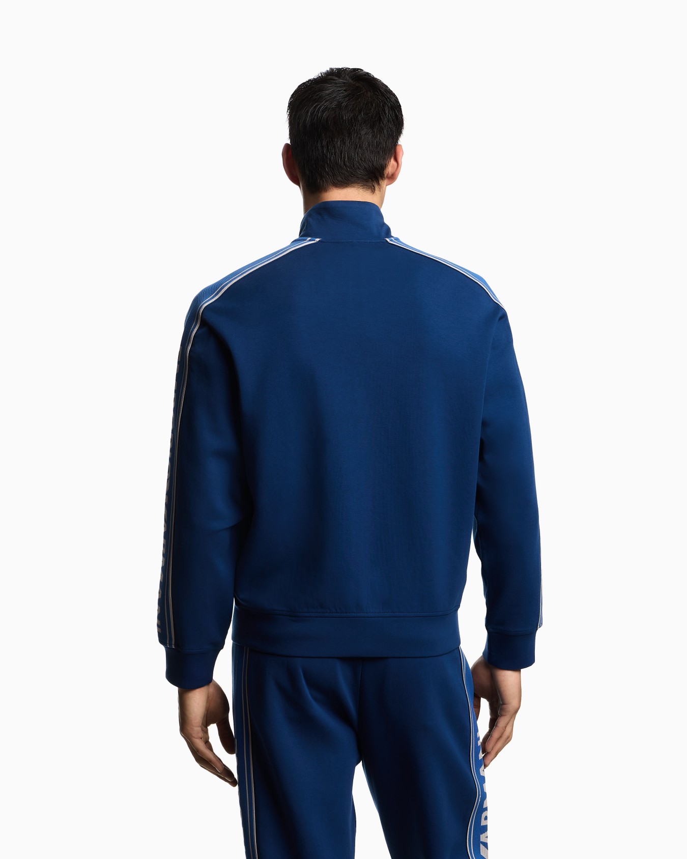 ASV double-jersey full-zip sweatshirt with logo stripe Slide 2