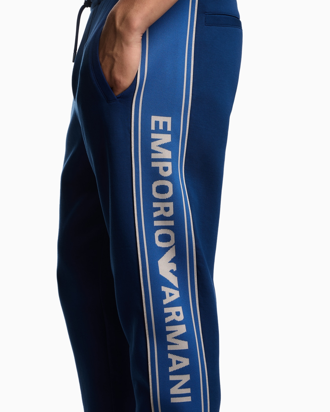 ASV double-jersey joggers with logo stripes Slide 4