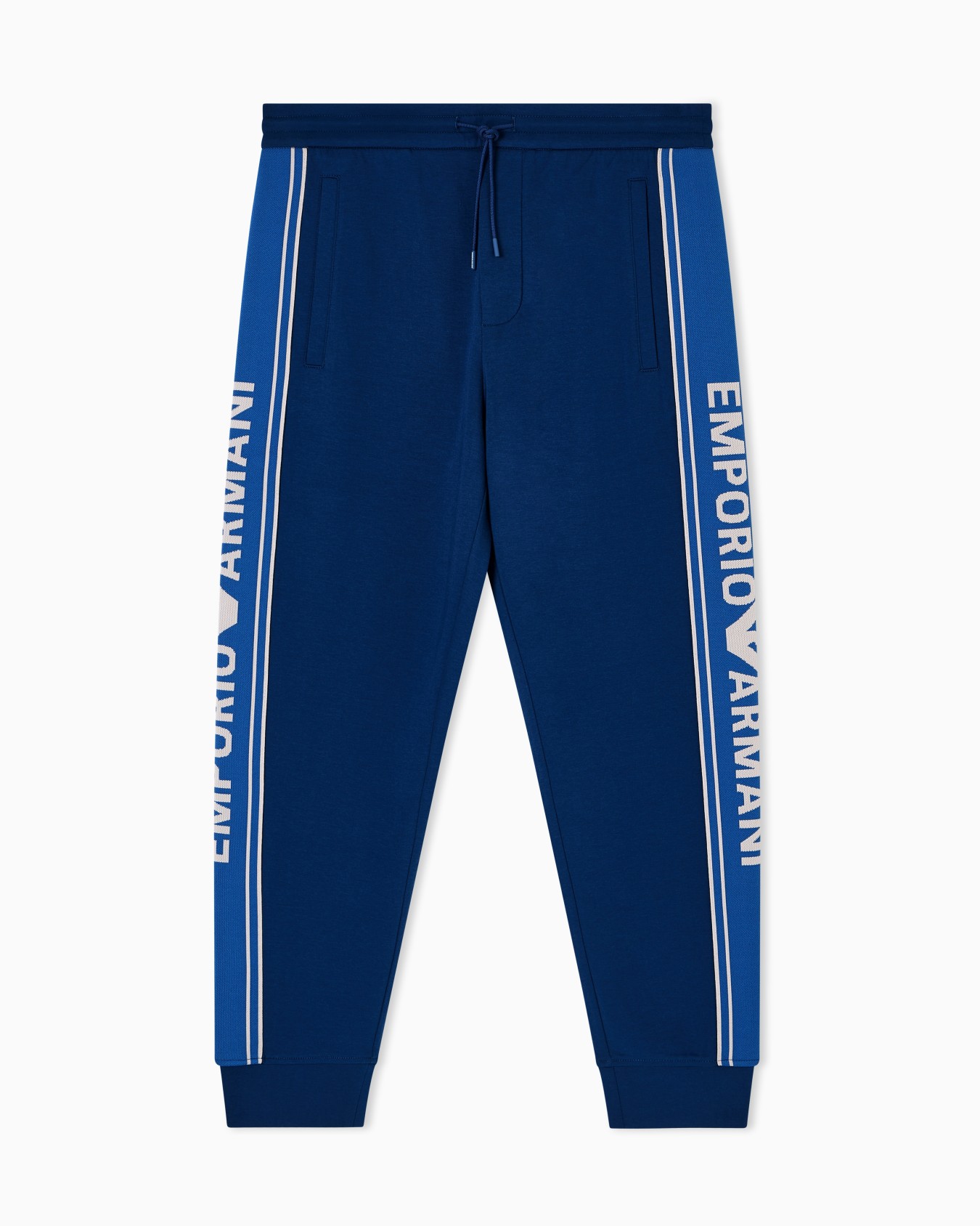ASV double-jersey joggers with logo stripes Slide 0