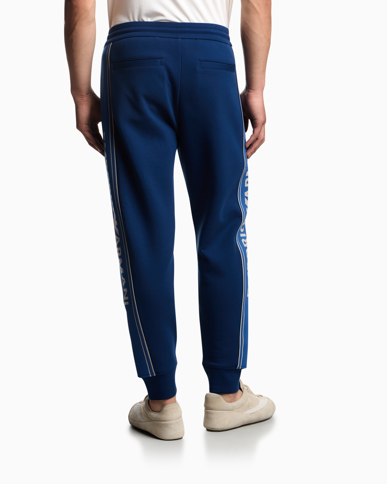 ASV double-jersey joggers with logo stripes Slide 2