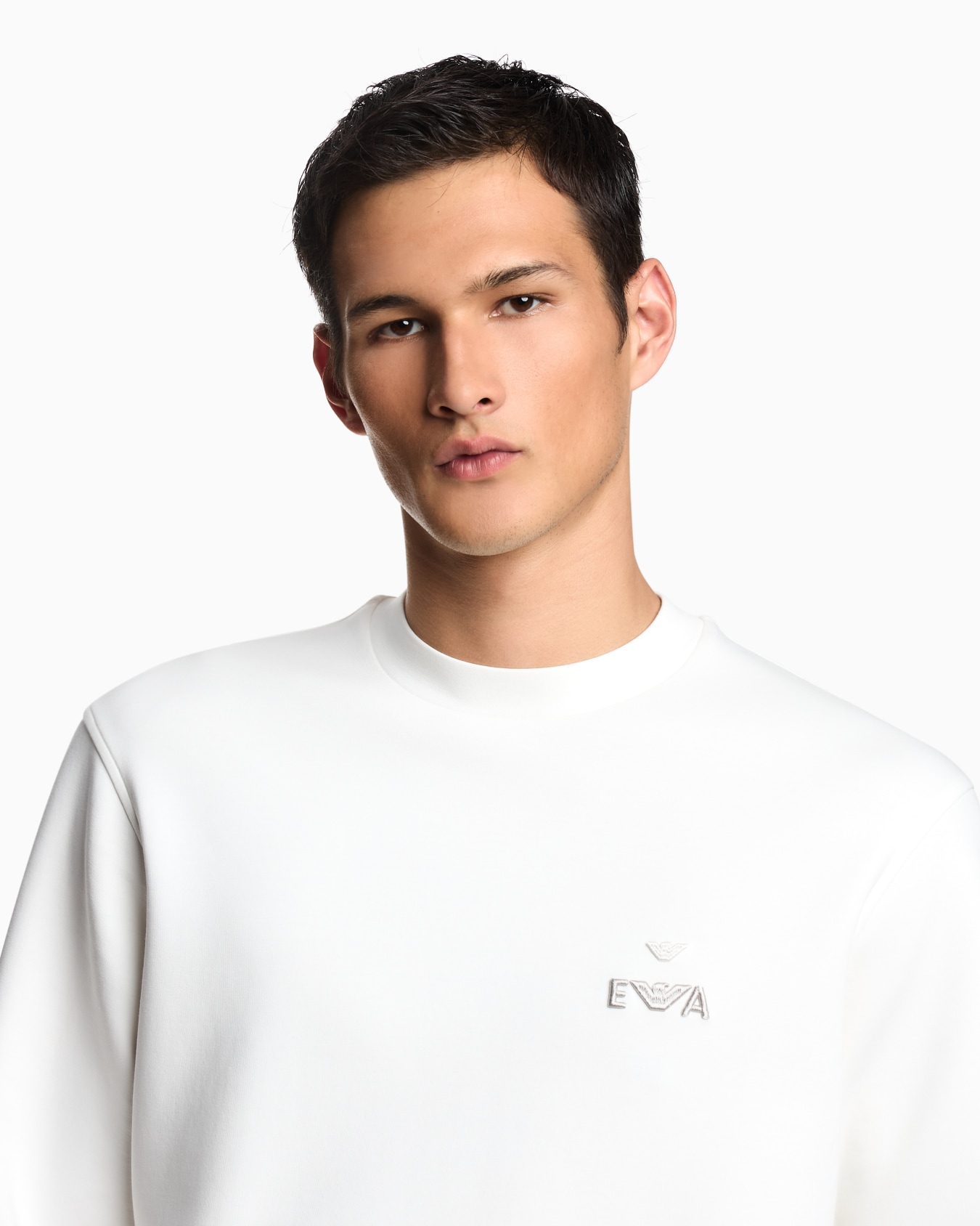 Sweat-shirt en jersey avec broderie EA très en relief ASV Diapositive 4