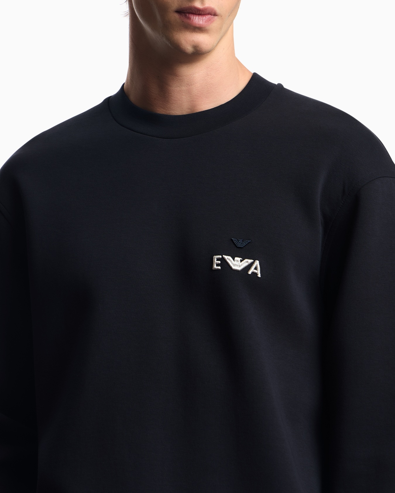 Sweat-shirt en jersey avec broderie EA très en relief ASV Diapositive 4