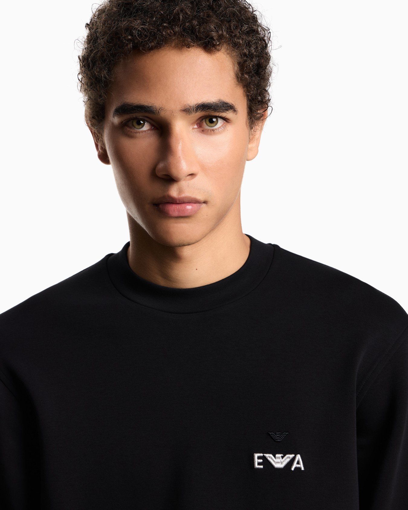 Sweat-shirt en jersey avec broderie EA très en relief ASV Diapositive 4