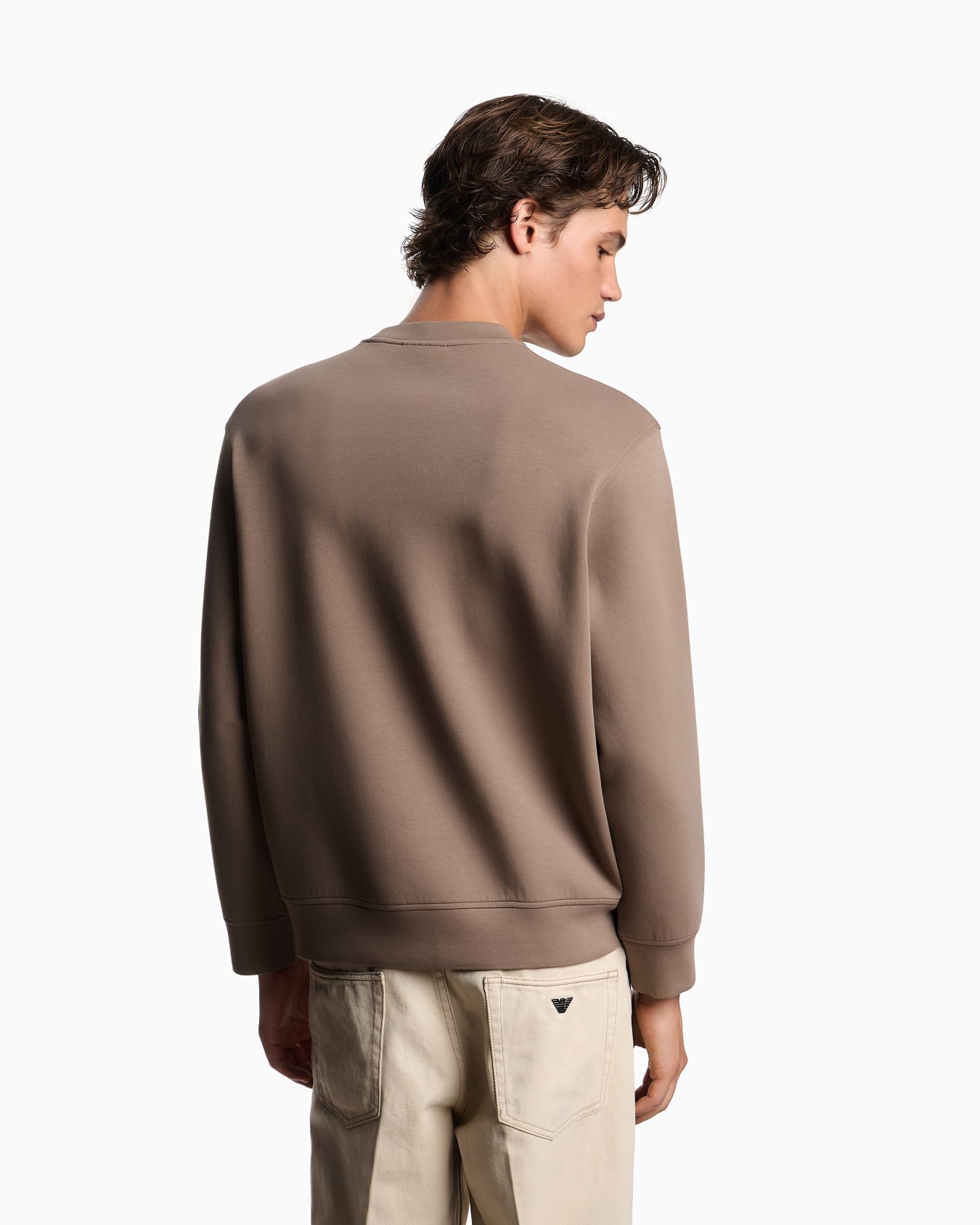 ASV Sweatshirt aus Double-Jersey mit Tasche Logo-Patch Folie 2