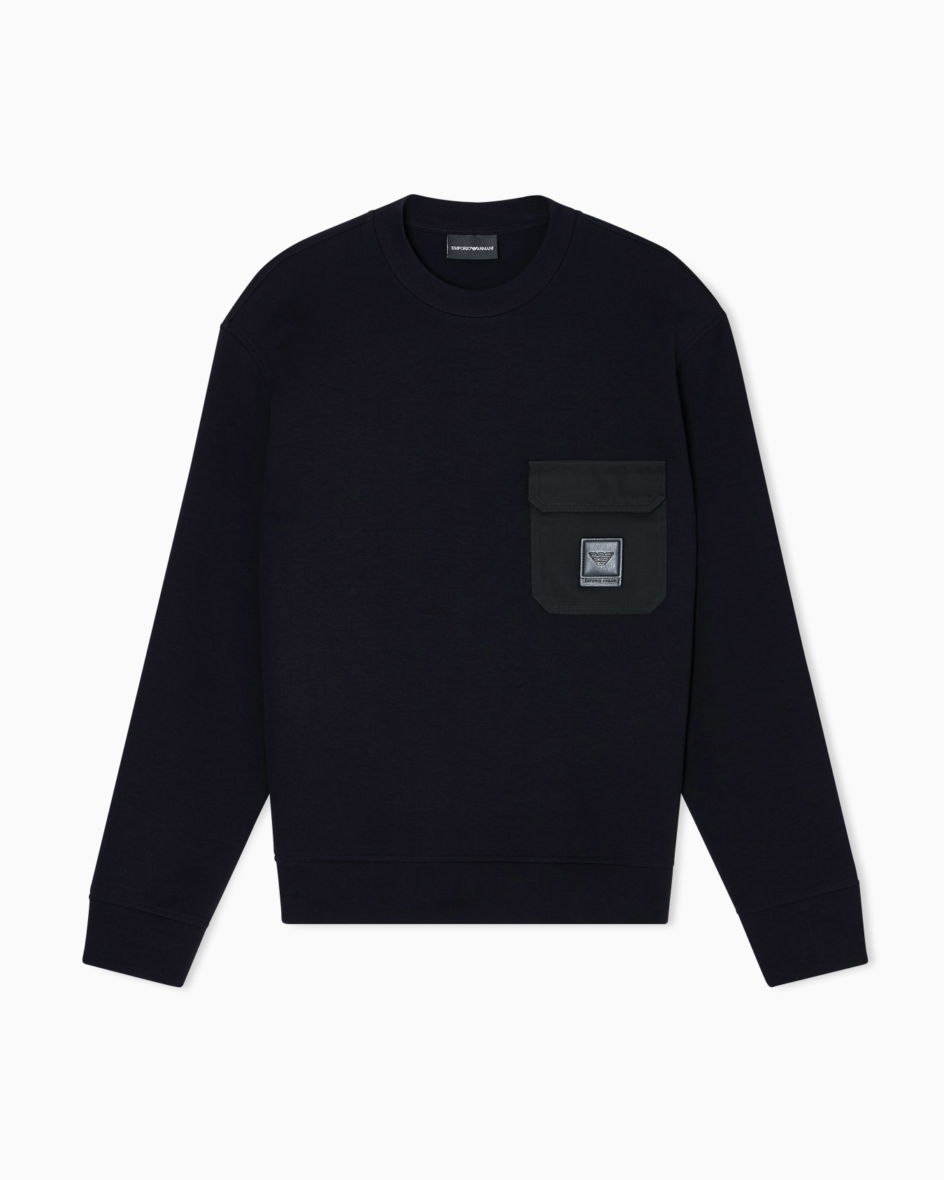 ASV double-jersey sweatshirt with pocket and logo patch Slide 0
