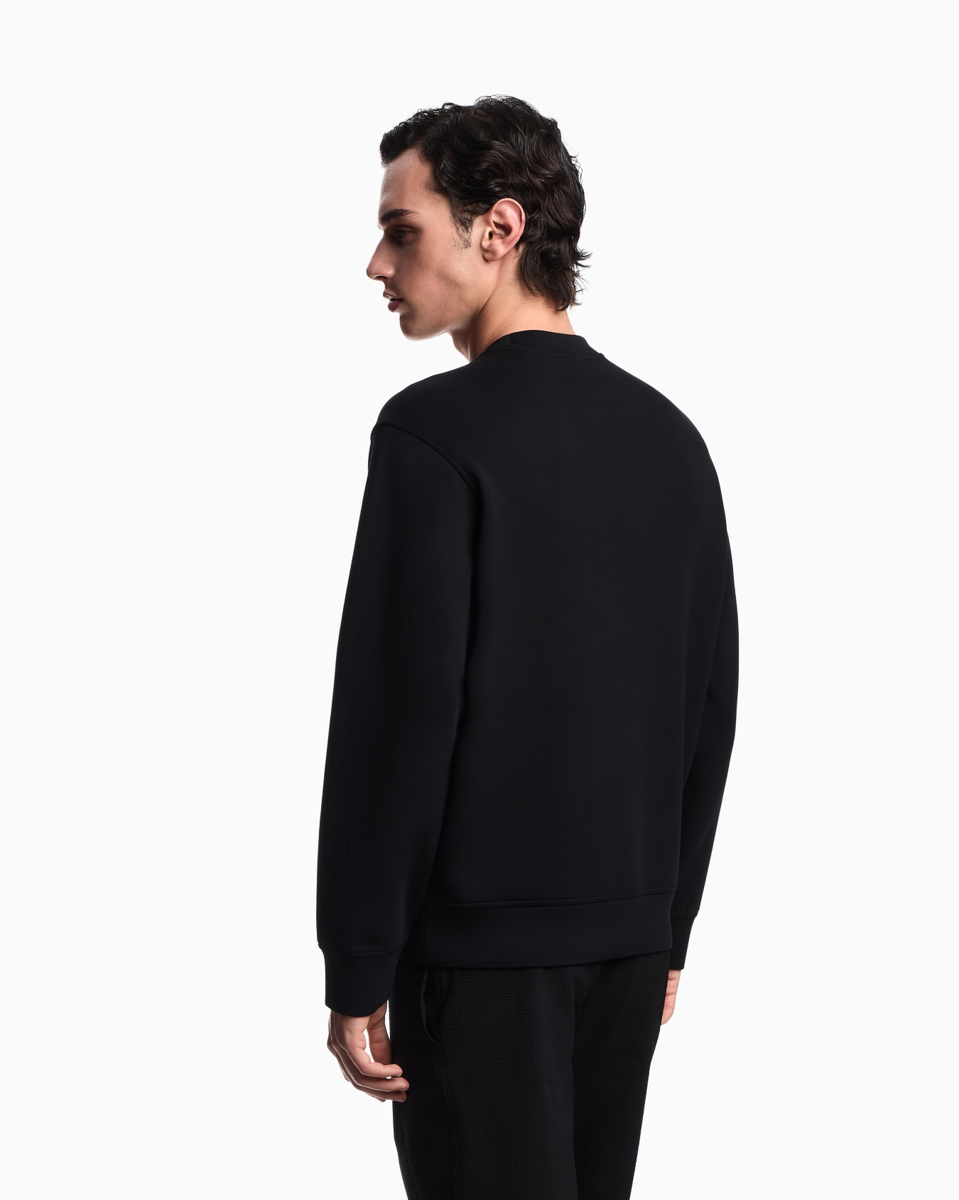 ASV double-jersey sweatshirt with pocket and logo patch Slide 2