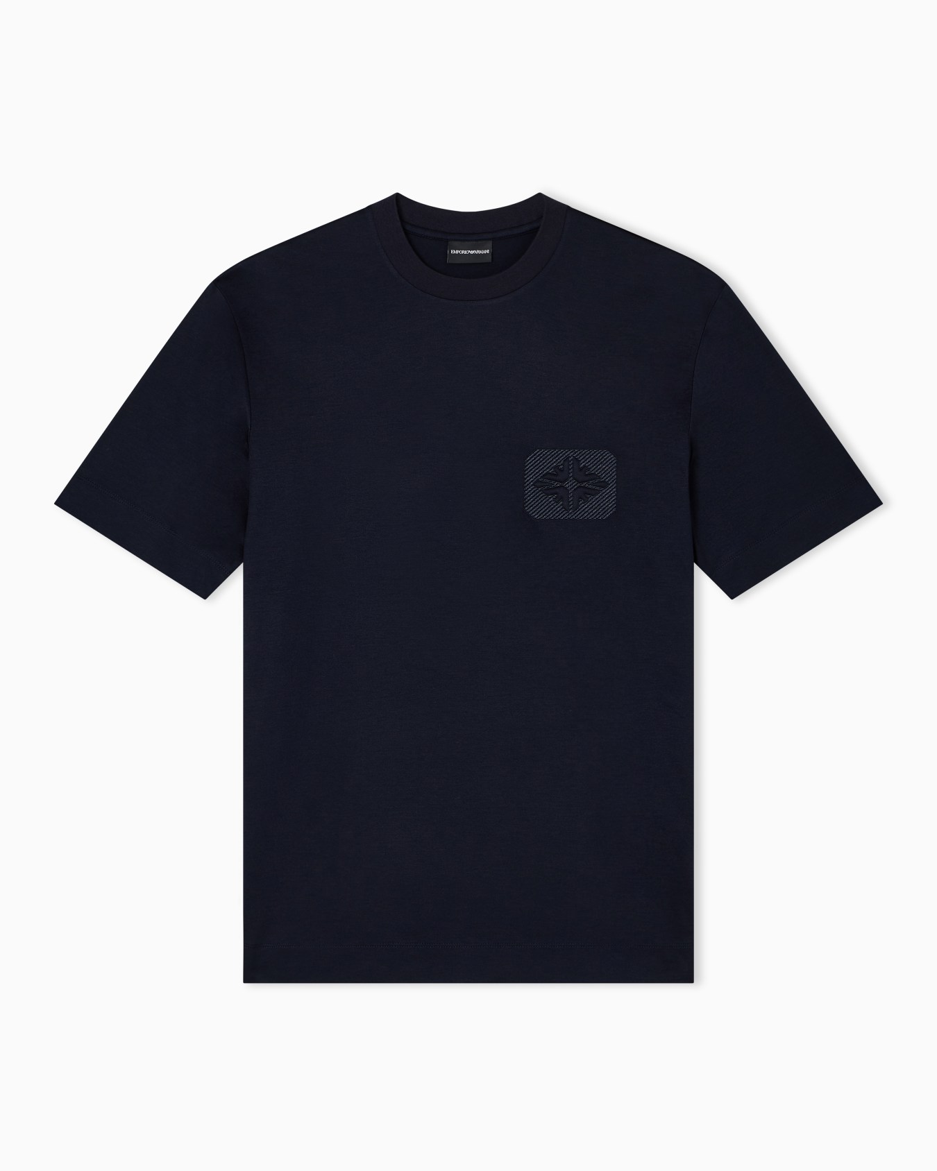 ASV Lyocell T-shirt with dome-embossed eagle logo Slide 0