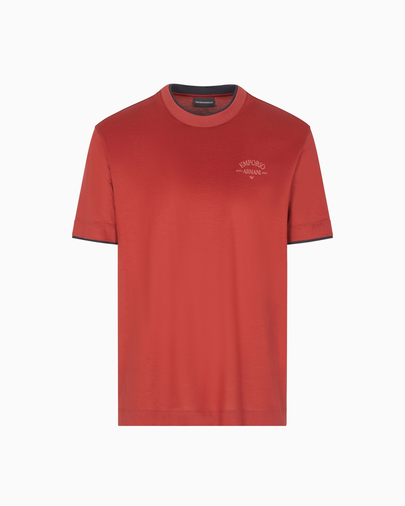 ASV Lyocell-blend jersey T-shirt with contrasting details Slide 0