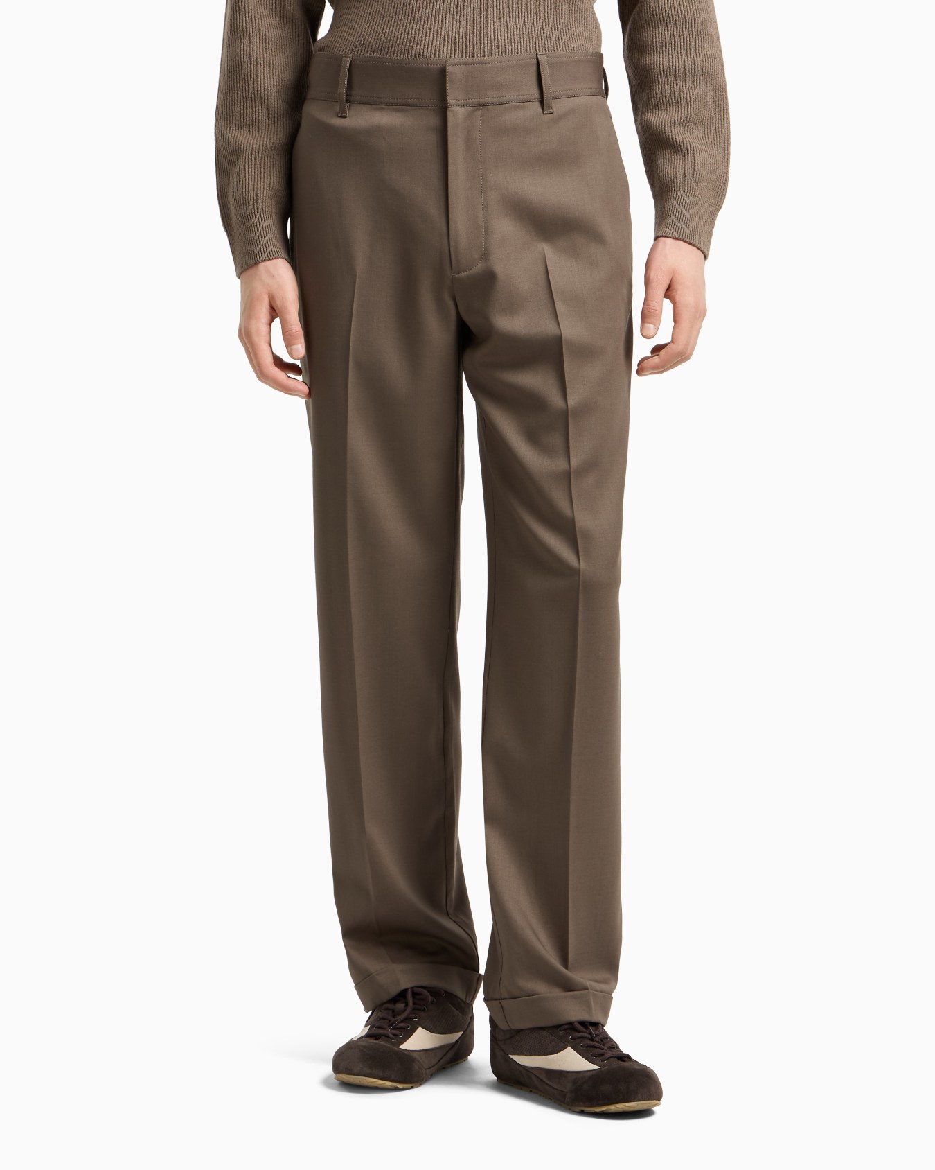 Virgin wool twill trousers Slide 4