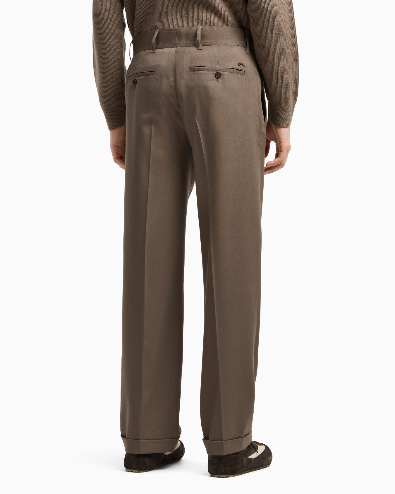 Virgin wool twill trousers Slide 3