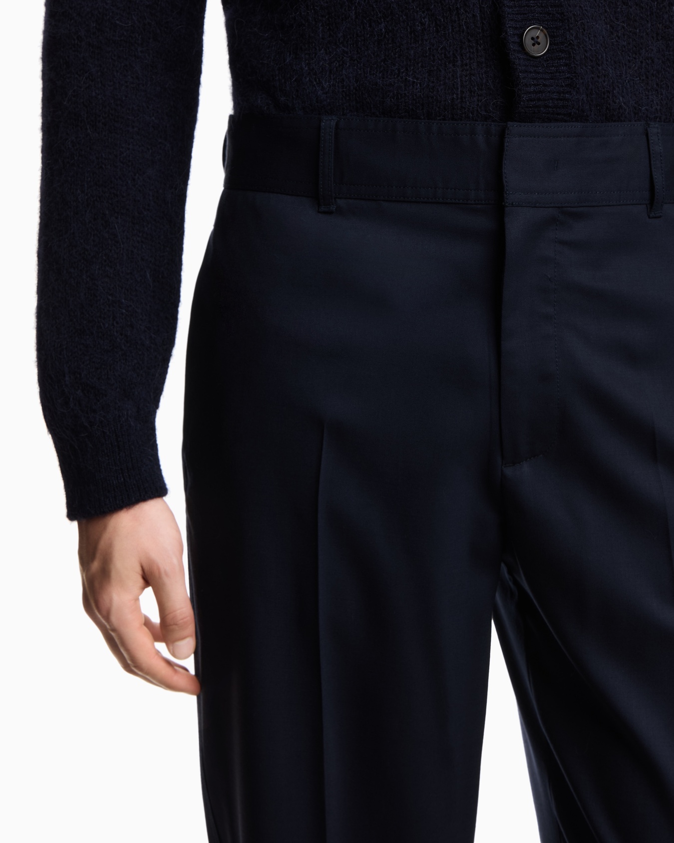 Pantaloni in twill di lana vergine Slide 4