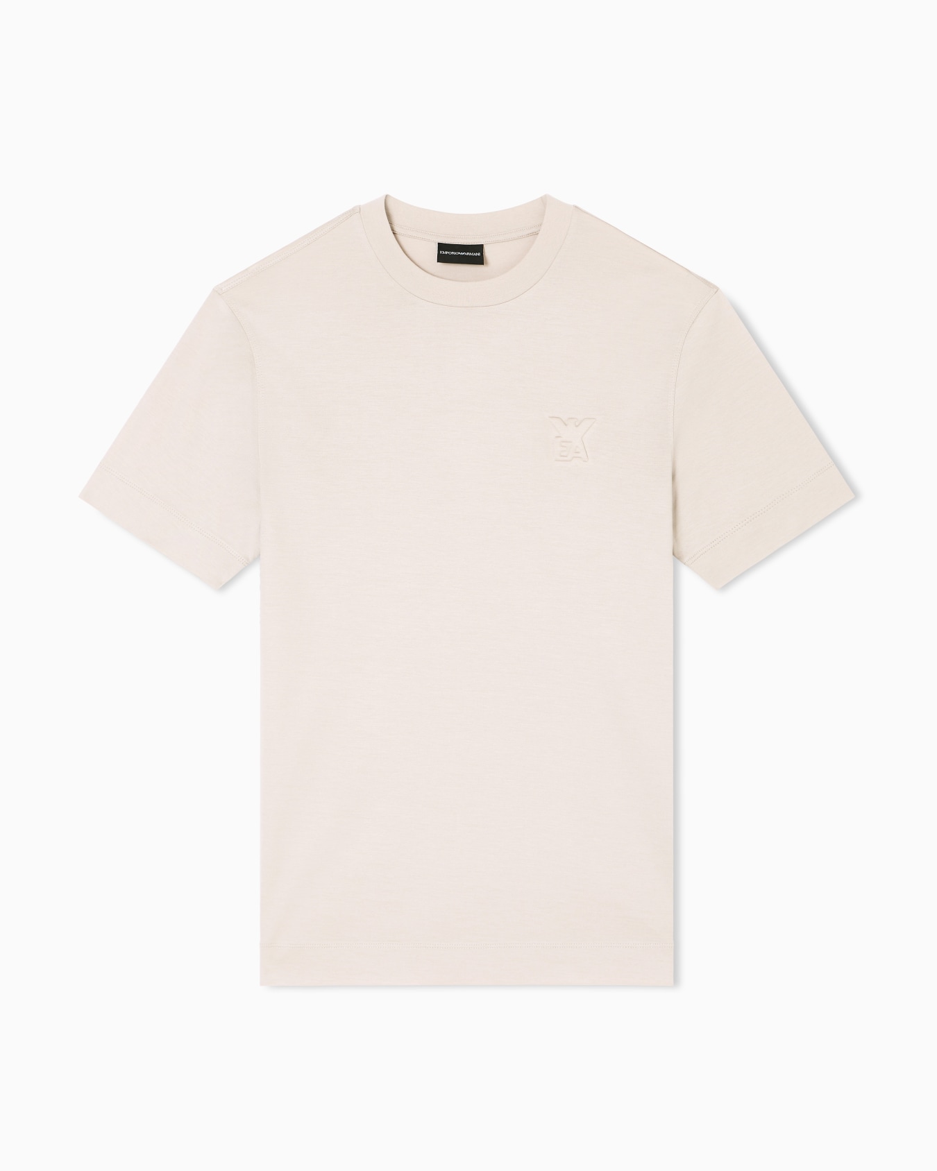 ASV Lyocell jersey blend T-shirt with domed logo Slide 0
