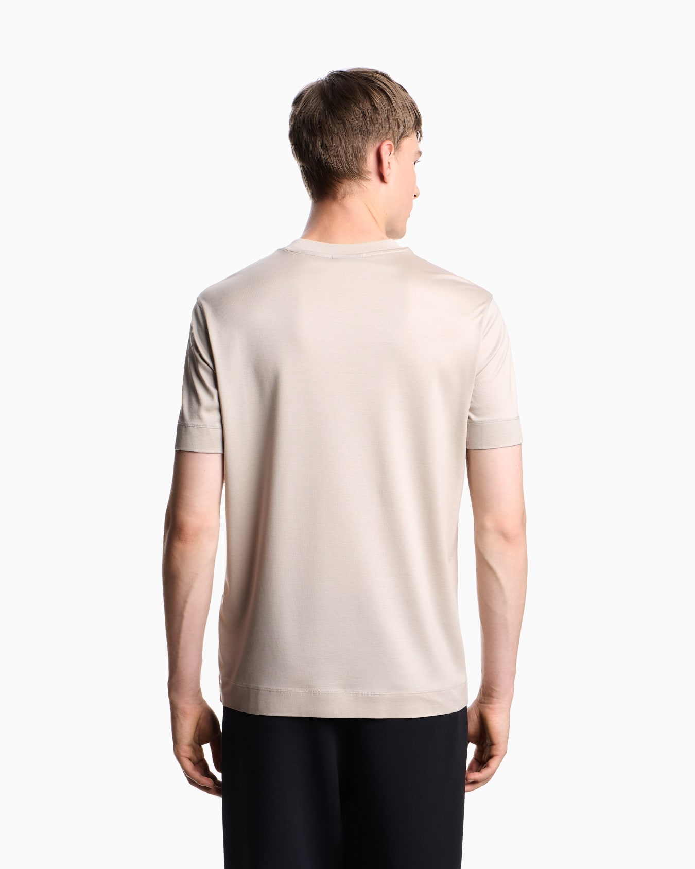 ASV Lyocell jersey blend T-shirt with domed logo Slide 2