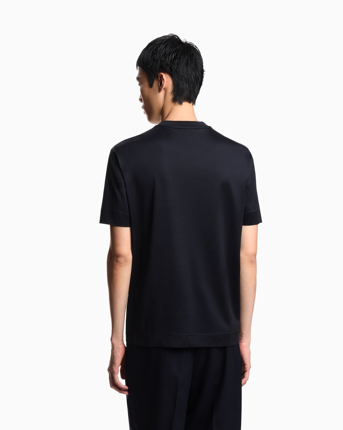 Camiseta de punto de mezcla de lyocell con logotipo abombado ASV Diapositiva 2