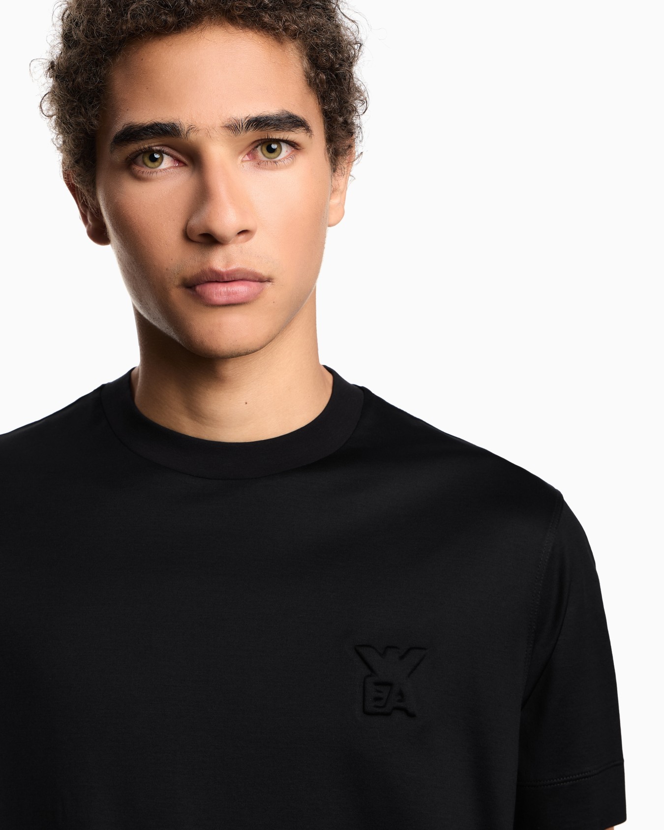 ASV Lyocell jersey blend T-shirt with domed logo Slide 5