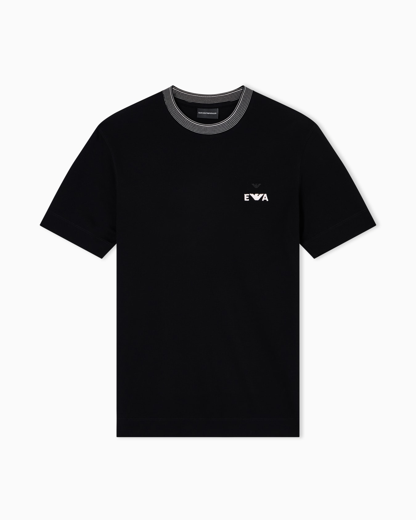 ASV piqué T-shirt with super-embossed EA embroidery Slide 0
