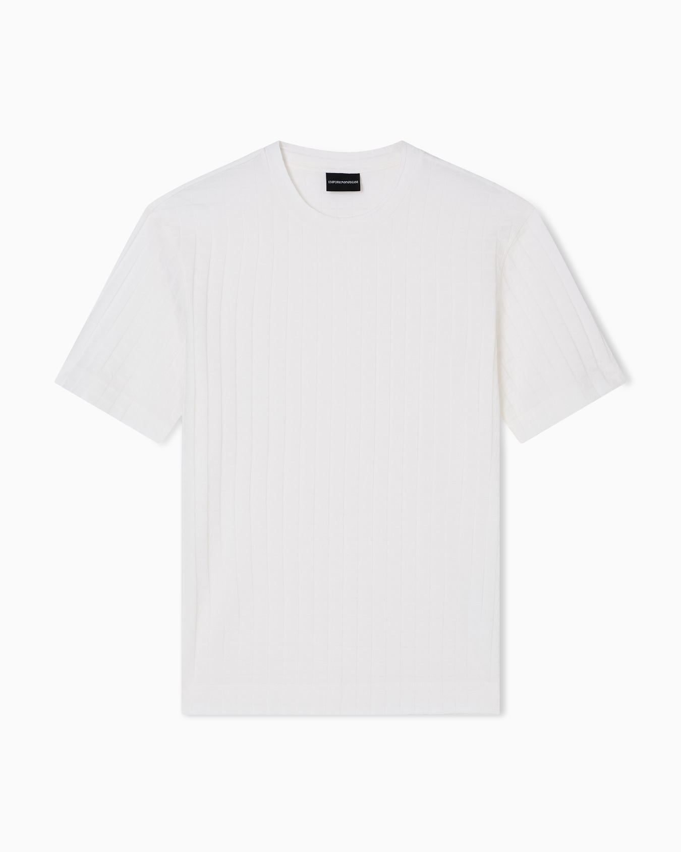 ASV jacquard jersey T-shirt with repeated eagle motif Slide 0