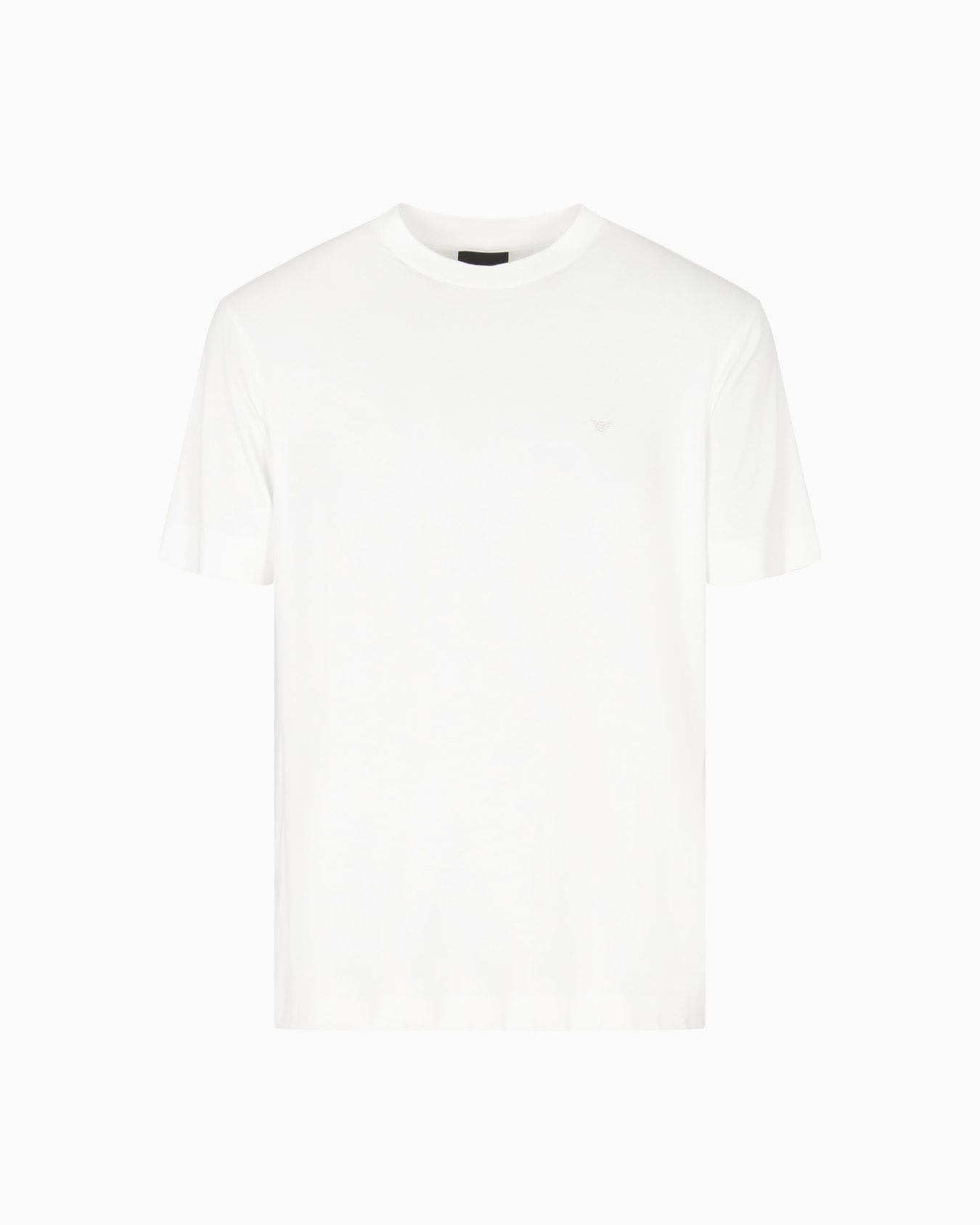 Modal jersey T-shirt with micro eagle embroidery Slide 0