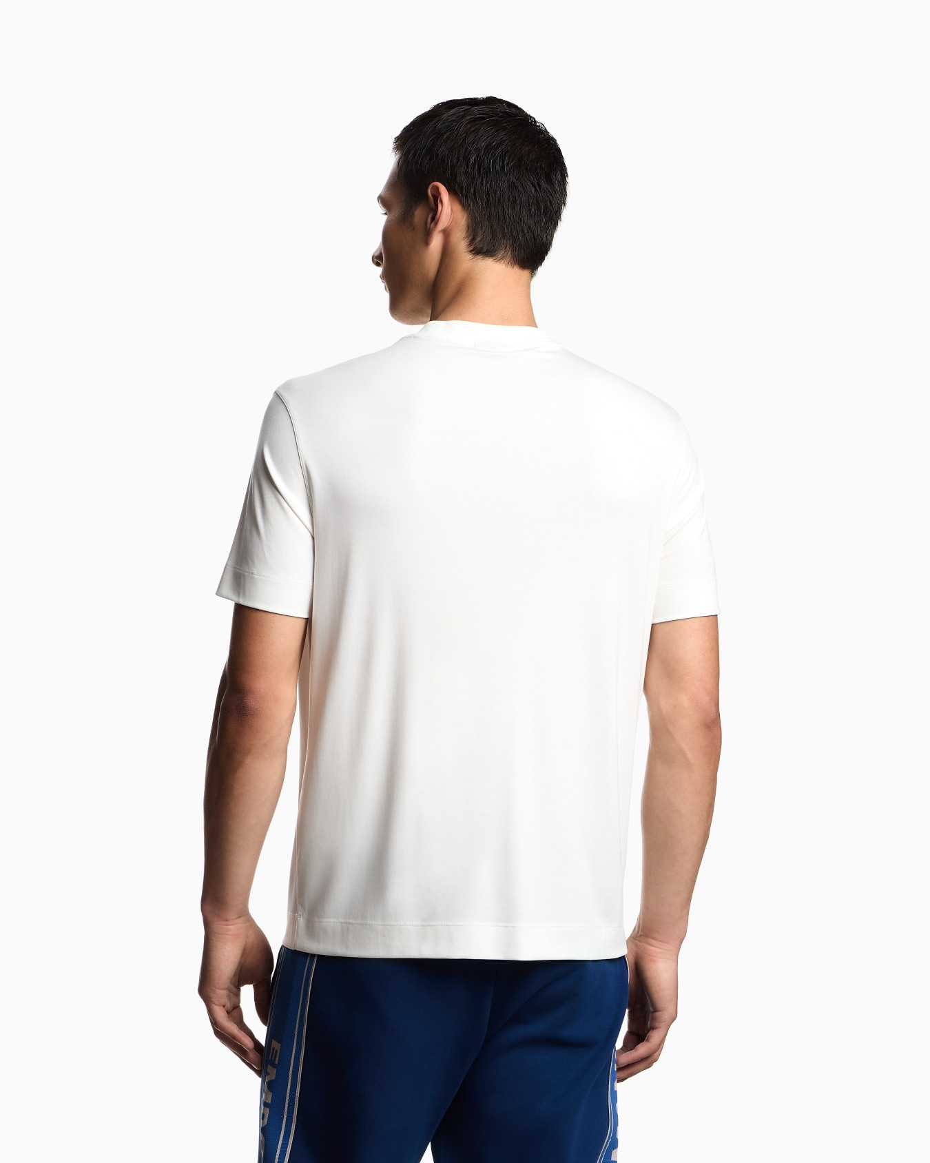 Modal jersey T-shirt with micro eagle embroidery Slide 2