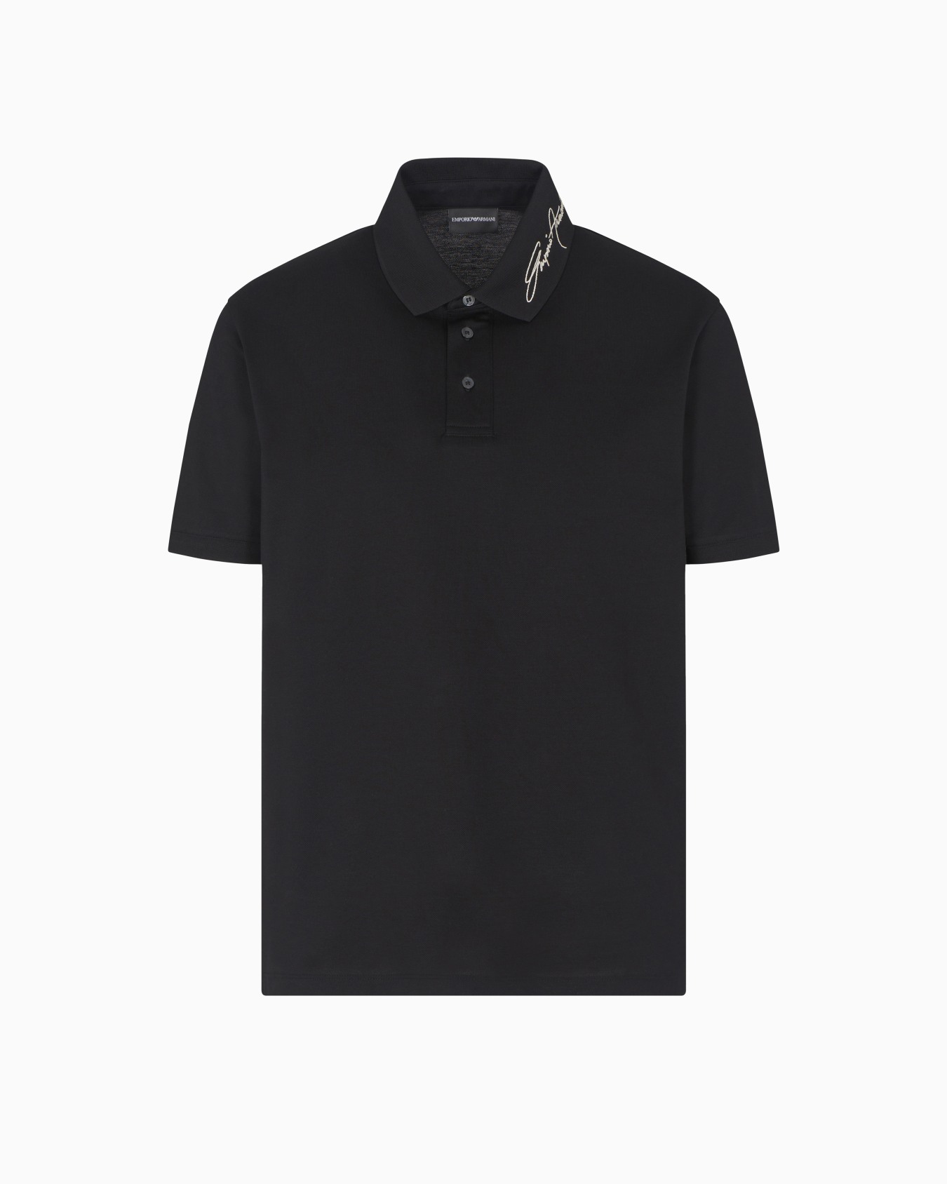 Poloshirt aus Pikee mit gesticktem Logo-Schriftzug am Kragen Folie 0