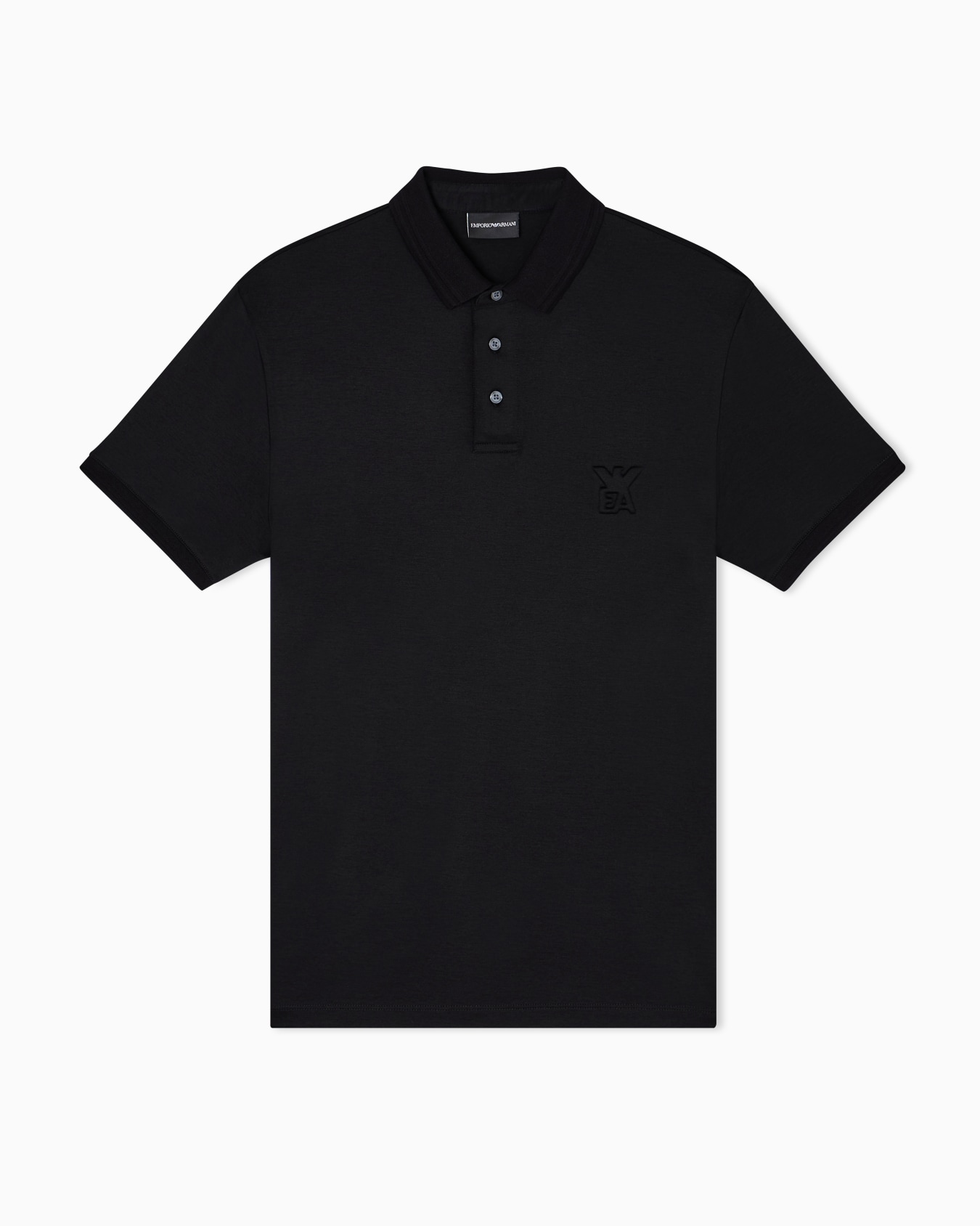 ASV Lyocell-blend jersey polo shirt with domed logo Slide 0