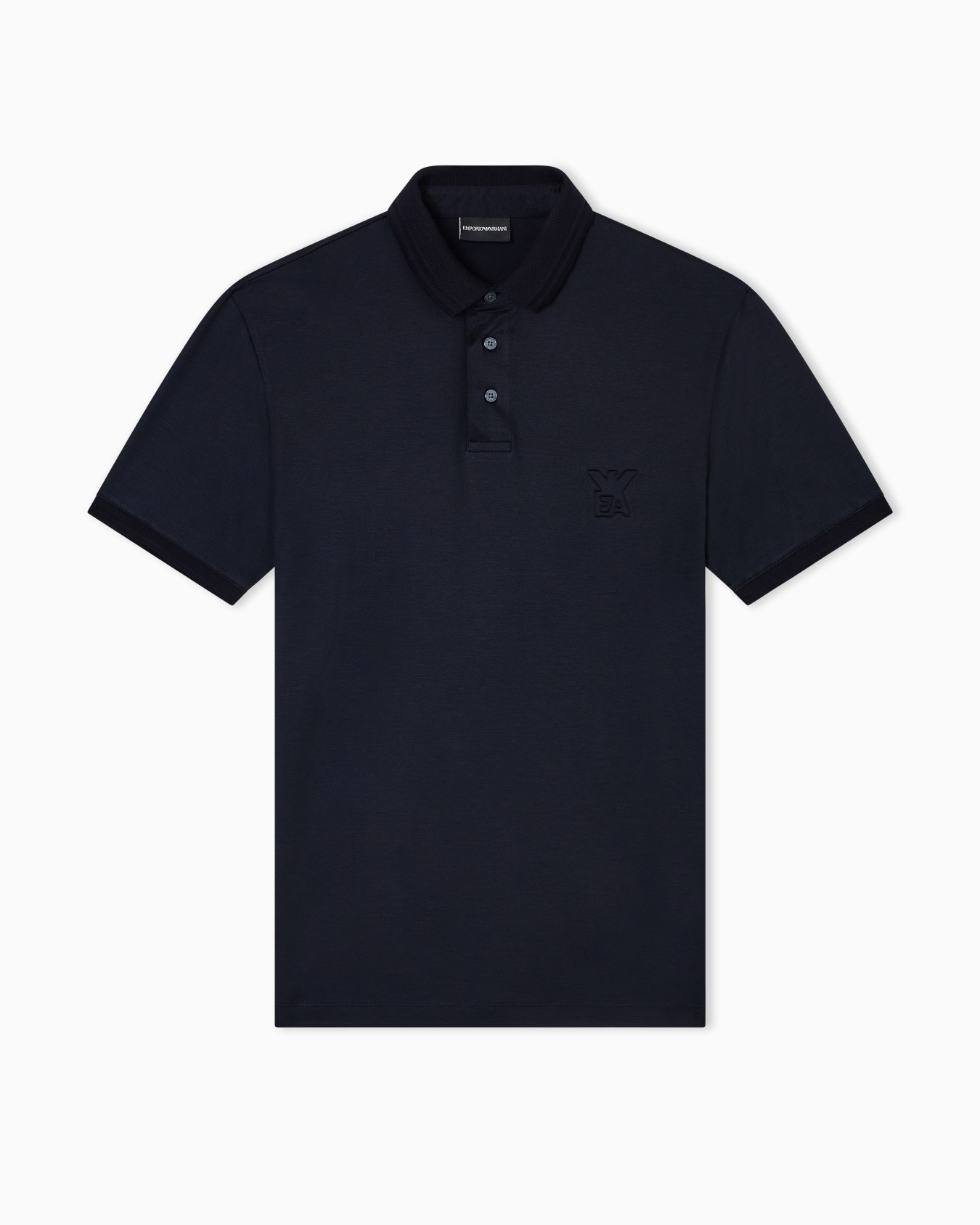ASV Lyocell-blend jersey polo shirt with domed logo Slide 0