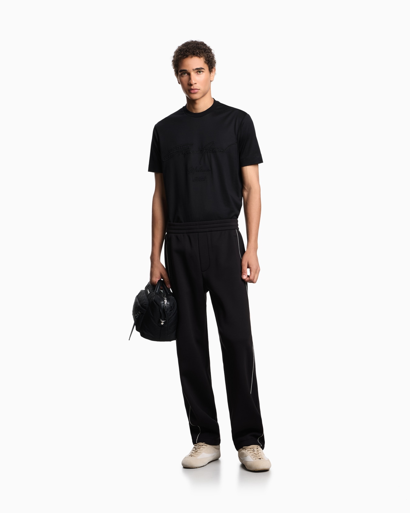 ASV Lyocell-blend jersey T-shirt with oversized embroidery Slide 2