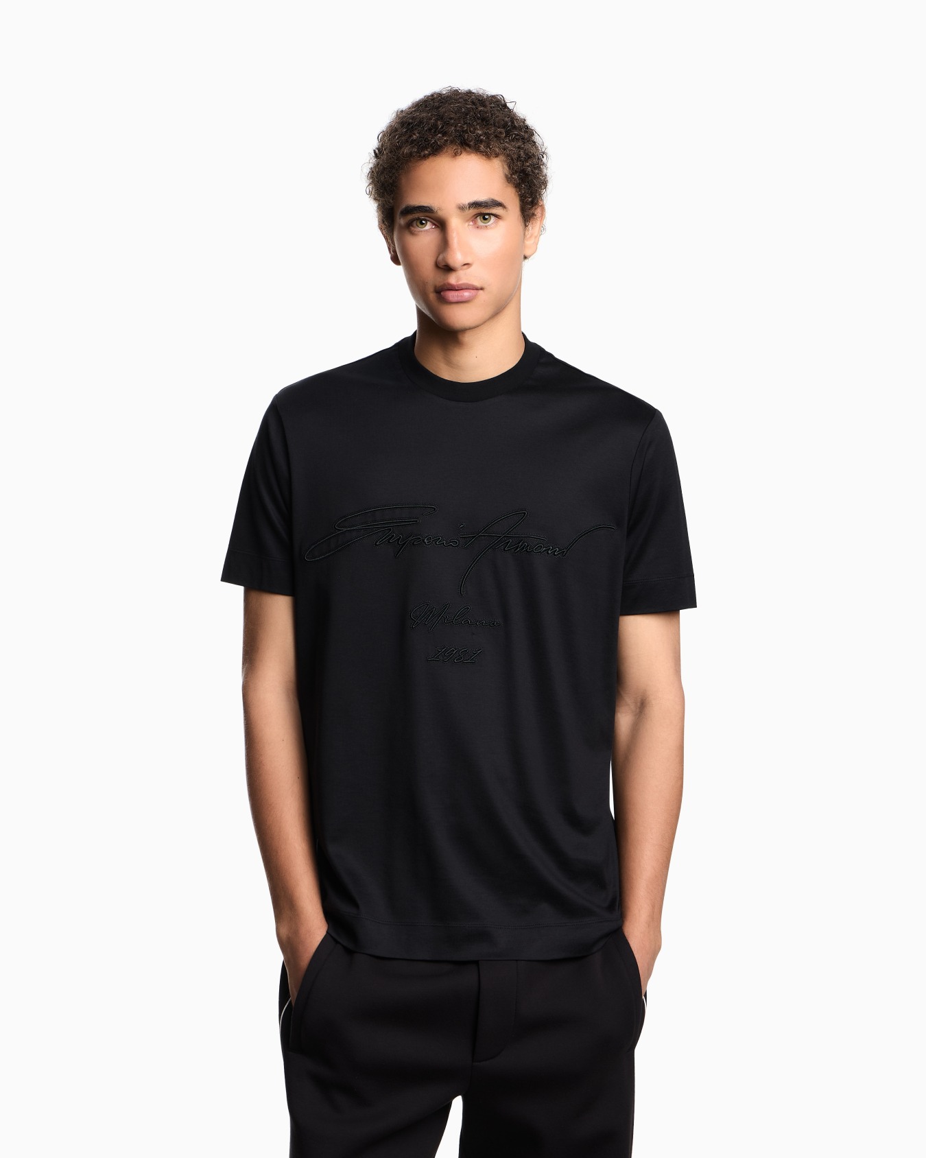 ASV Lyocell-blend jersey T-shirt with oversized embroidery Slide 4