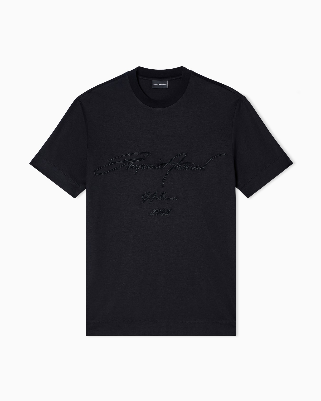 ASV Lyocell-blend jersey T-shirt with oversized embroidery Slide 0