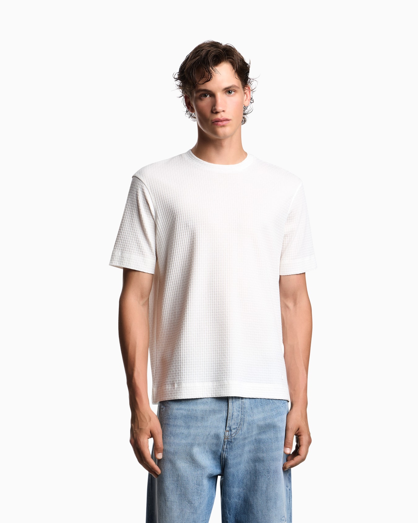 T-shirt in jersey jacquard ASV Slide 3