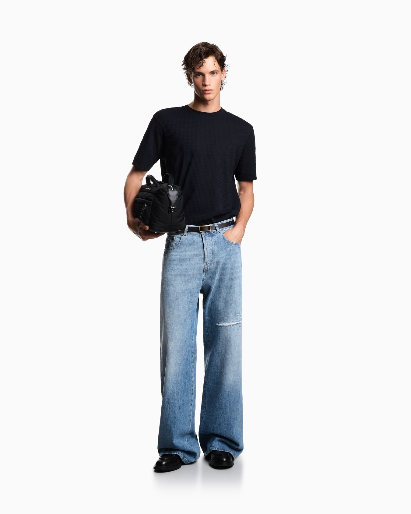 ASV jacquard jersey T-shirt Slide 1
