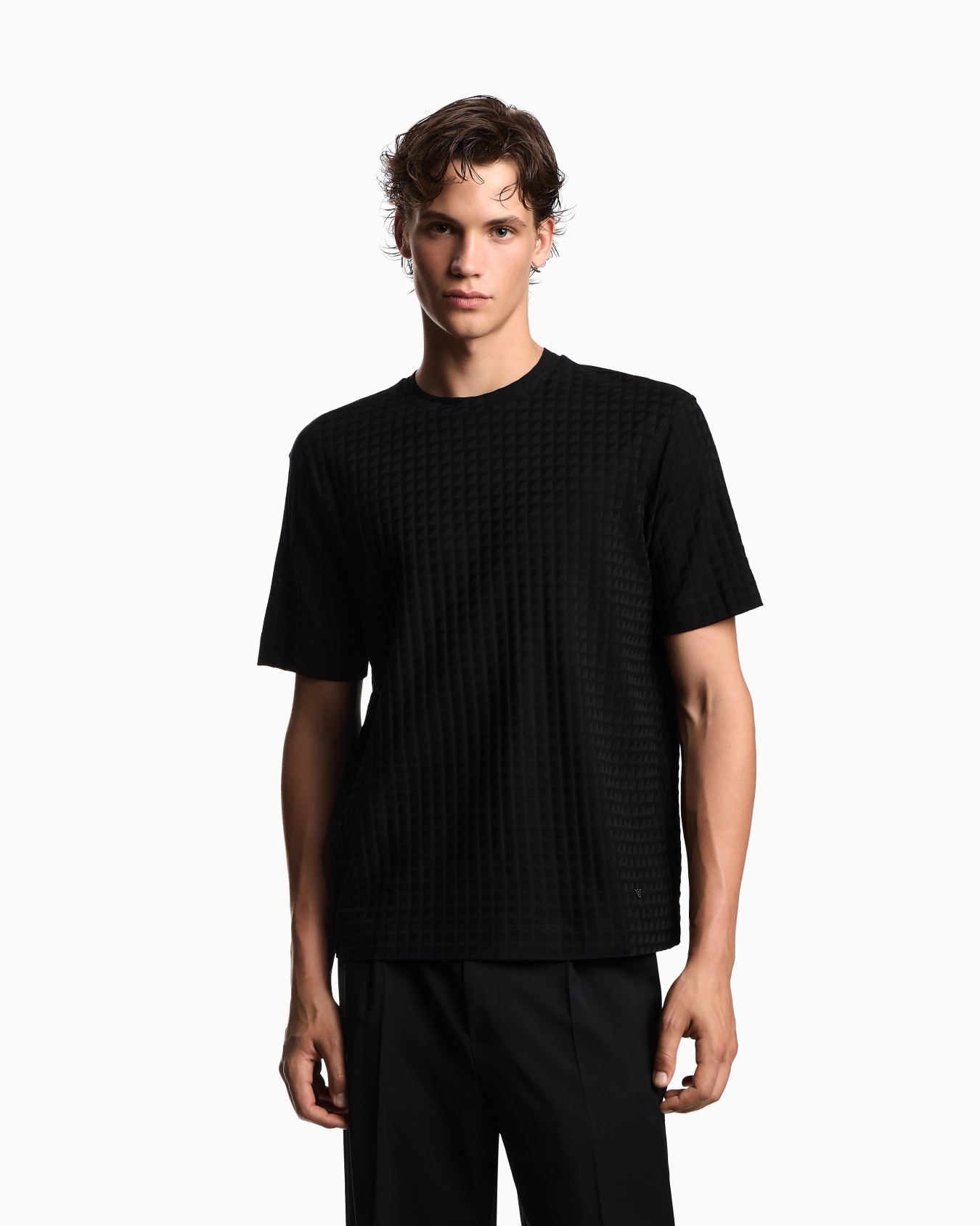 T-shirt in jersey jacquard ASV Slide 3