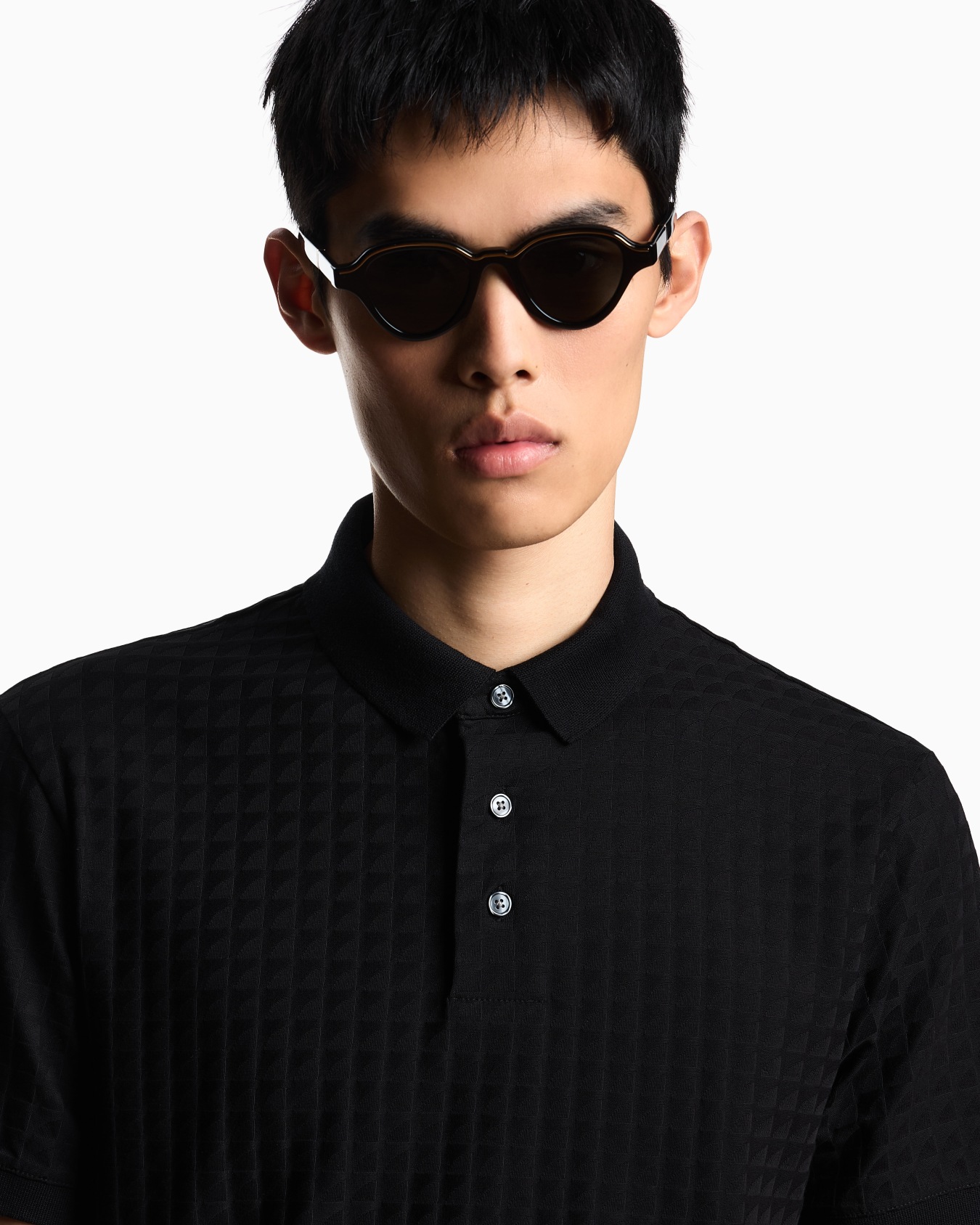 Polo en jersey jacquard Diapositive 4