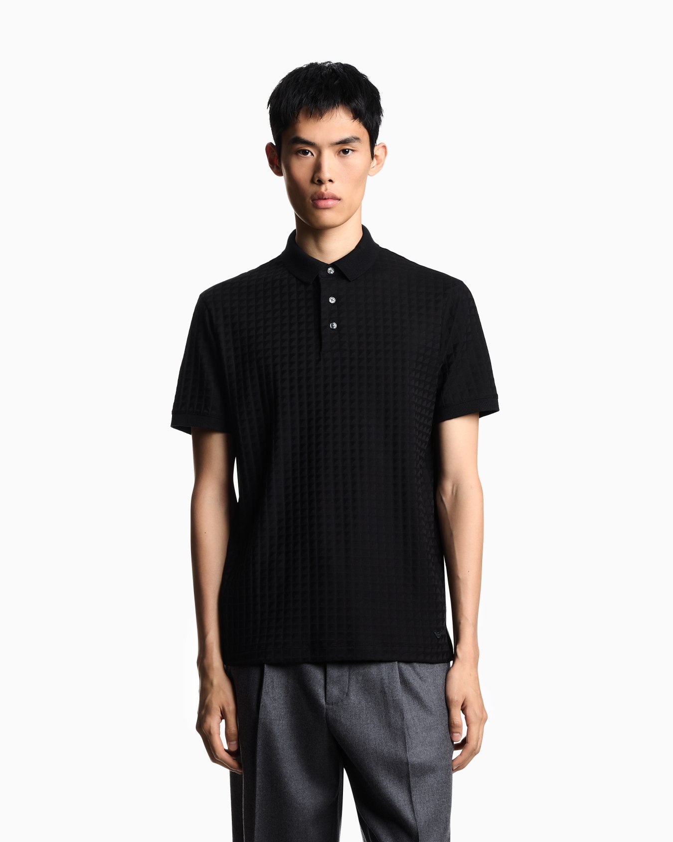 Polo en jersey jacquard Diapositive 3
