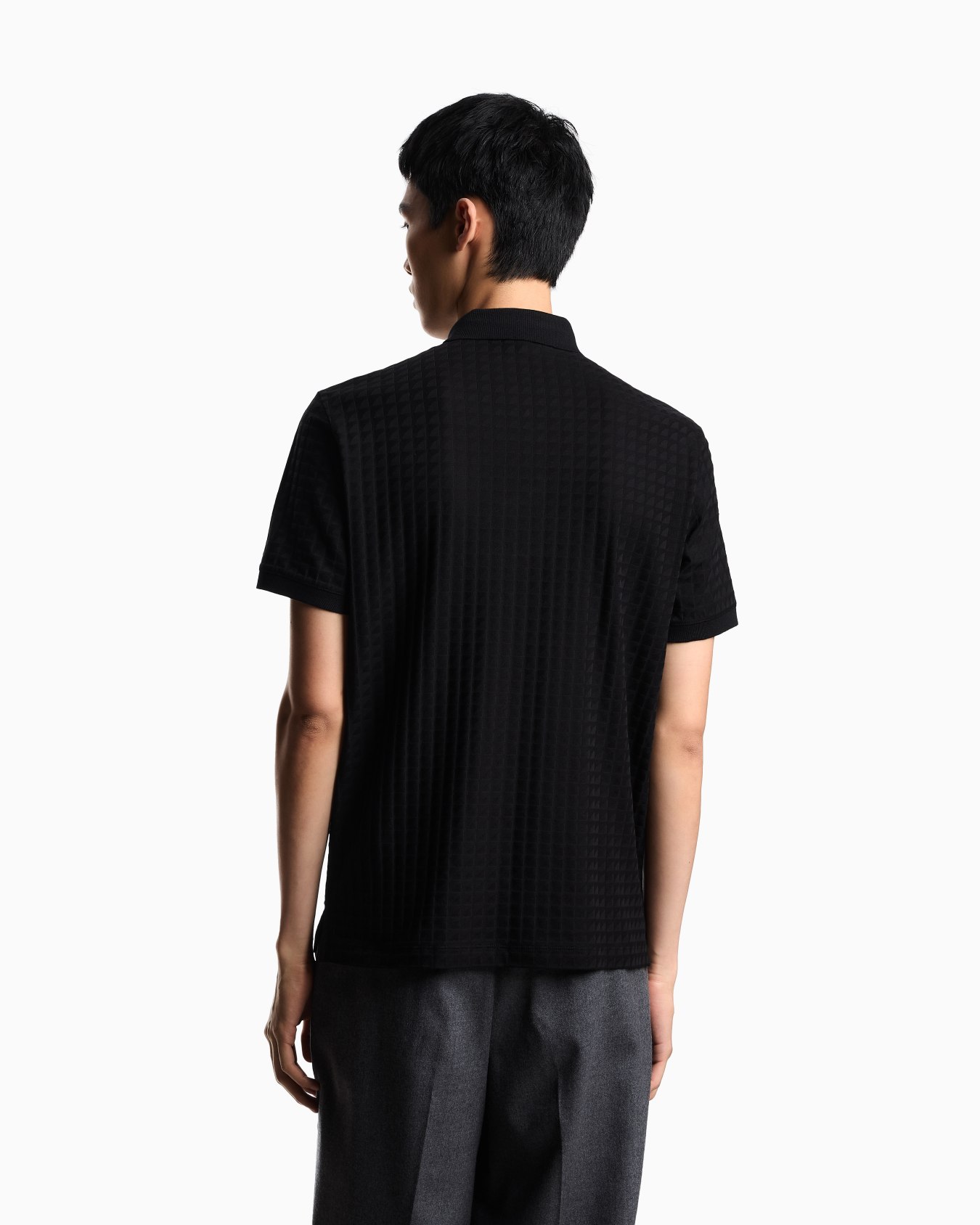 Polo en jersey jacquard Diapositive 2