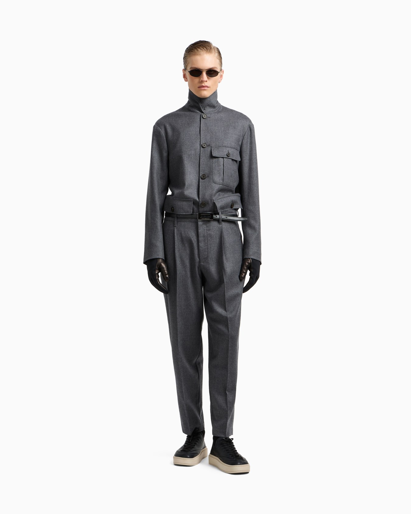 VIPSALE【GIORGIO ARMANI】パンツ ストレッチバージンウール パンツ バージンウール ストレッチツイル | Emporio Armani