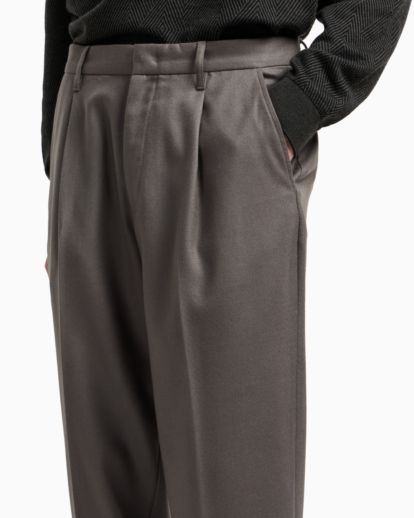 パンツ バージンウール ストレッチツイル | Emporio Armani