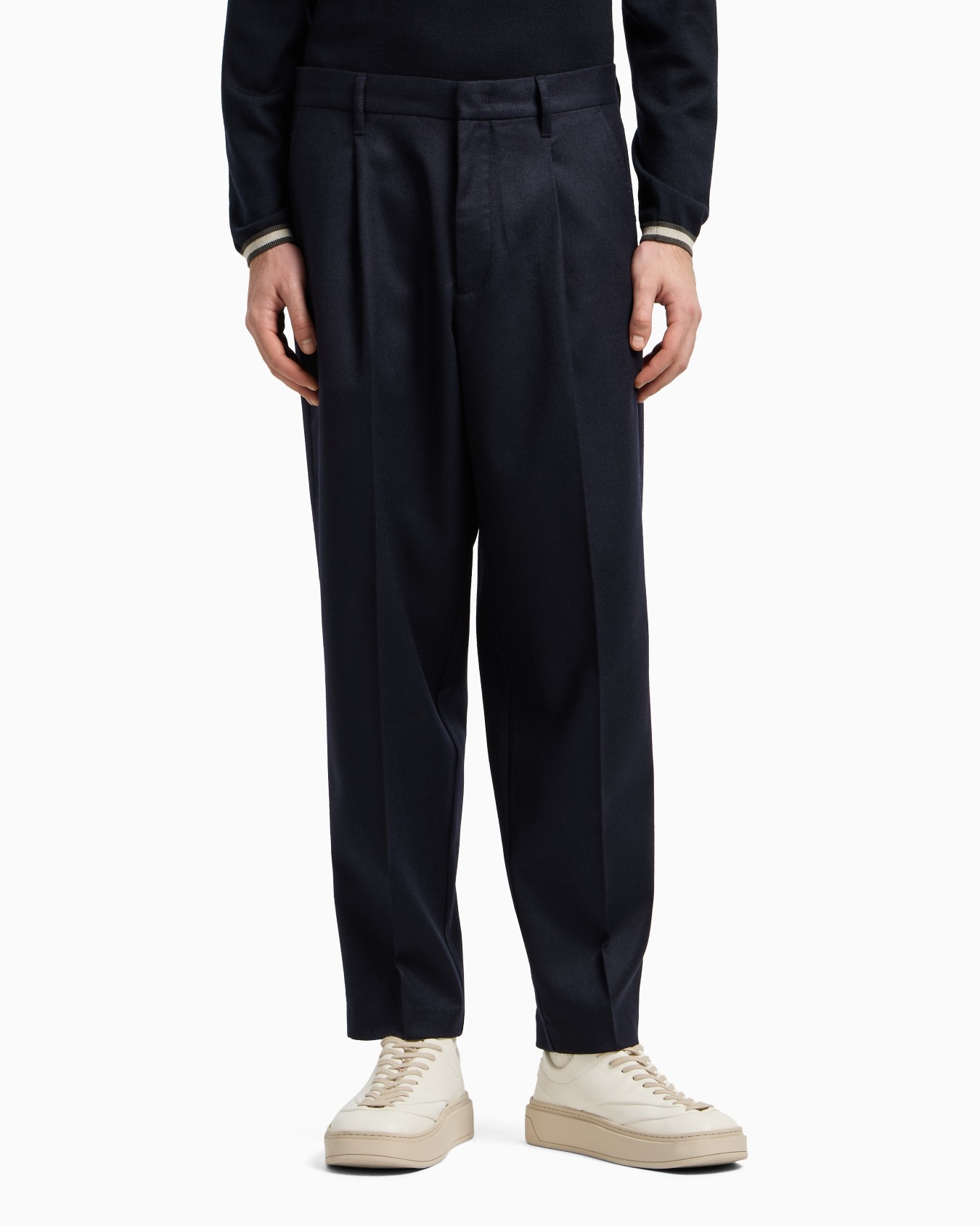 Virgin-wool stretch-twill trousers Slide 4