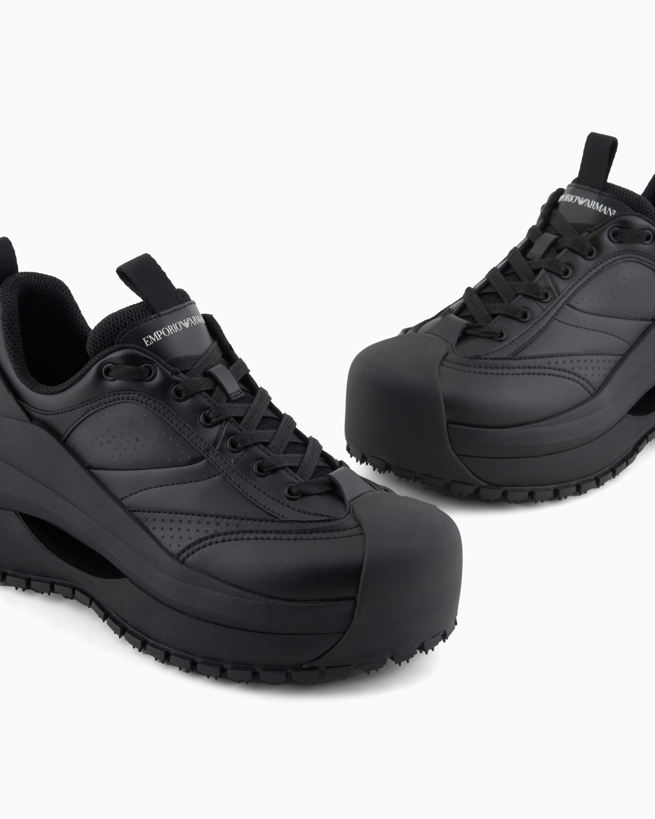Chunky leather sneakers Slide 4