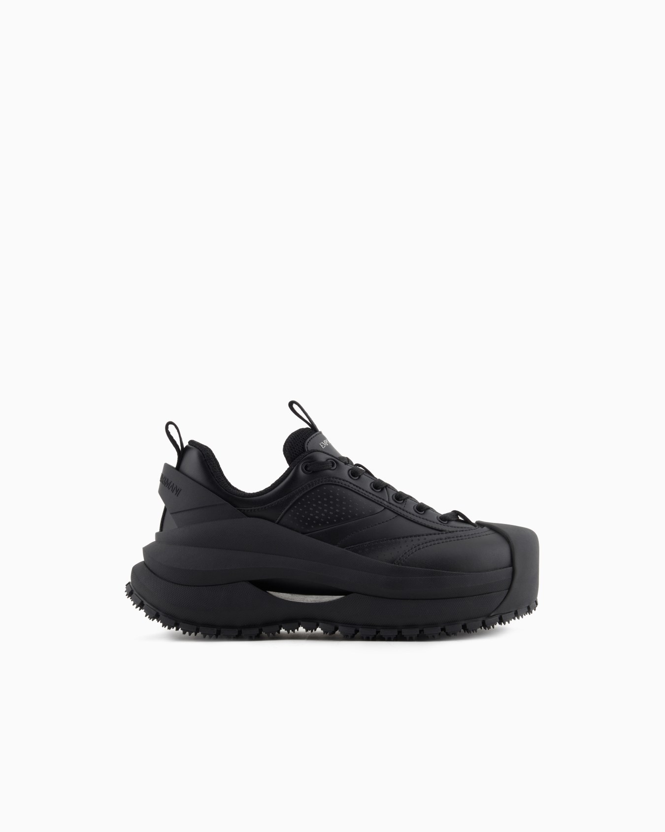 Chunky leather sneakers Slide 0