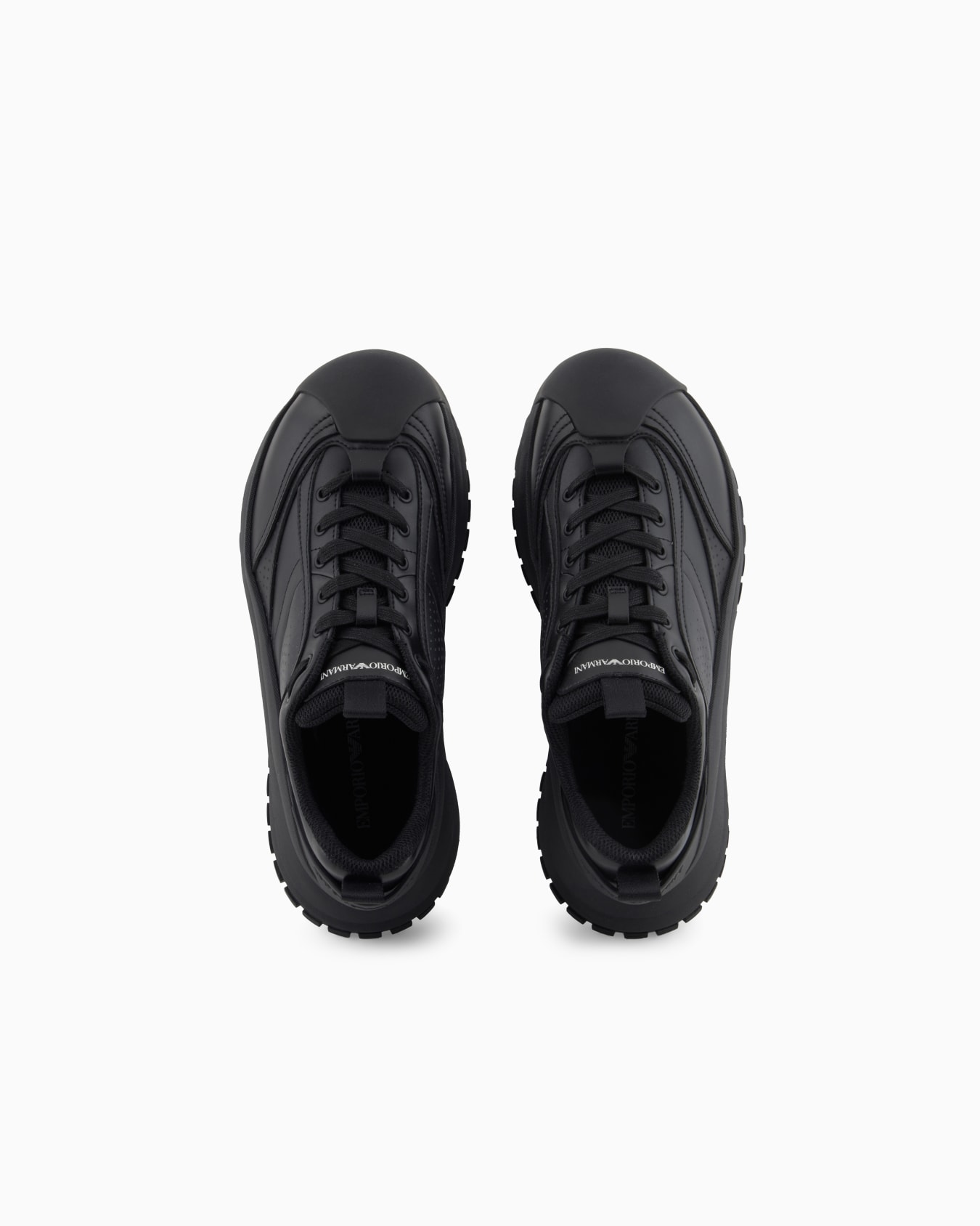 Chunky leather sneakers Slide 2