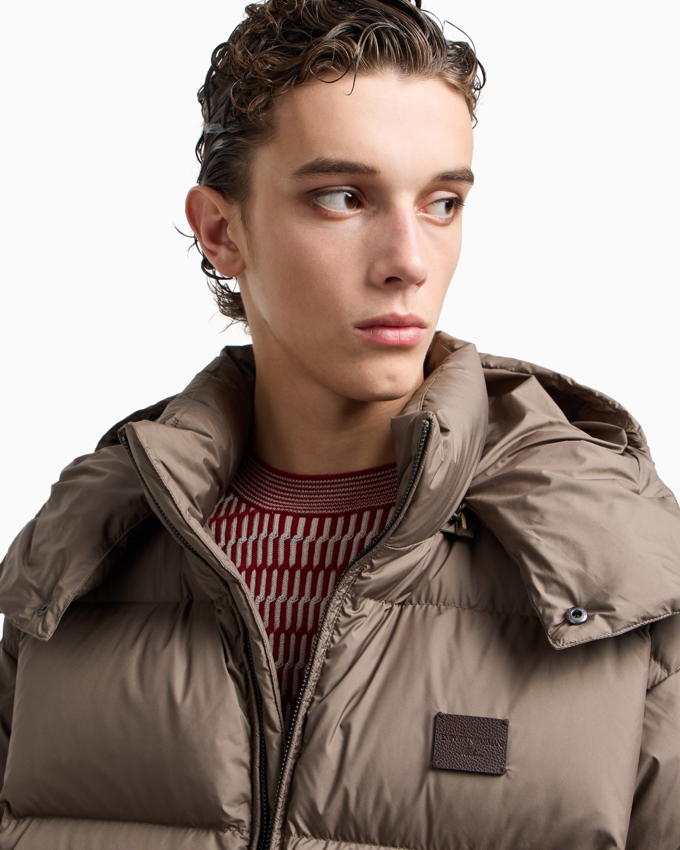 Doudoune déperlante à capuche matelassée en nylon ripstop Diapositive 5