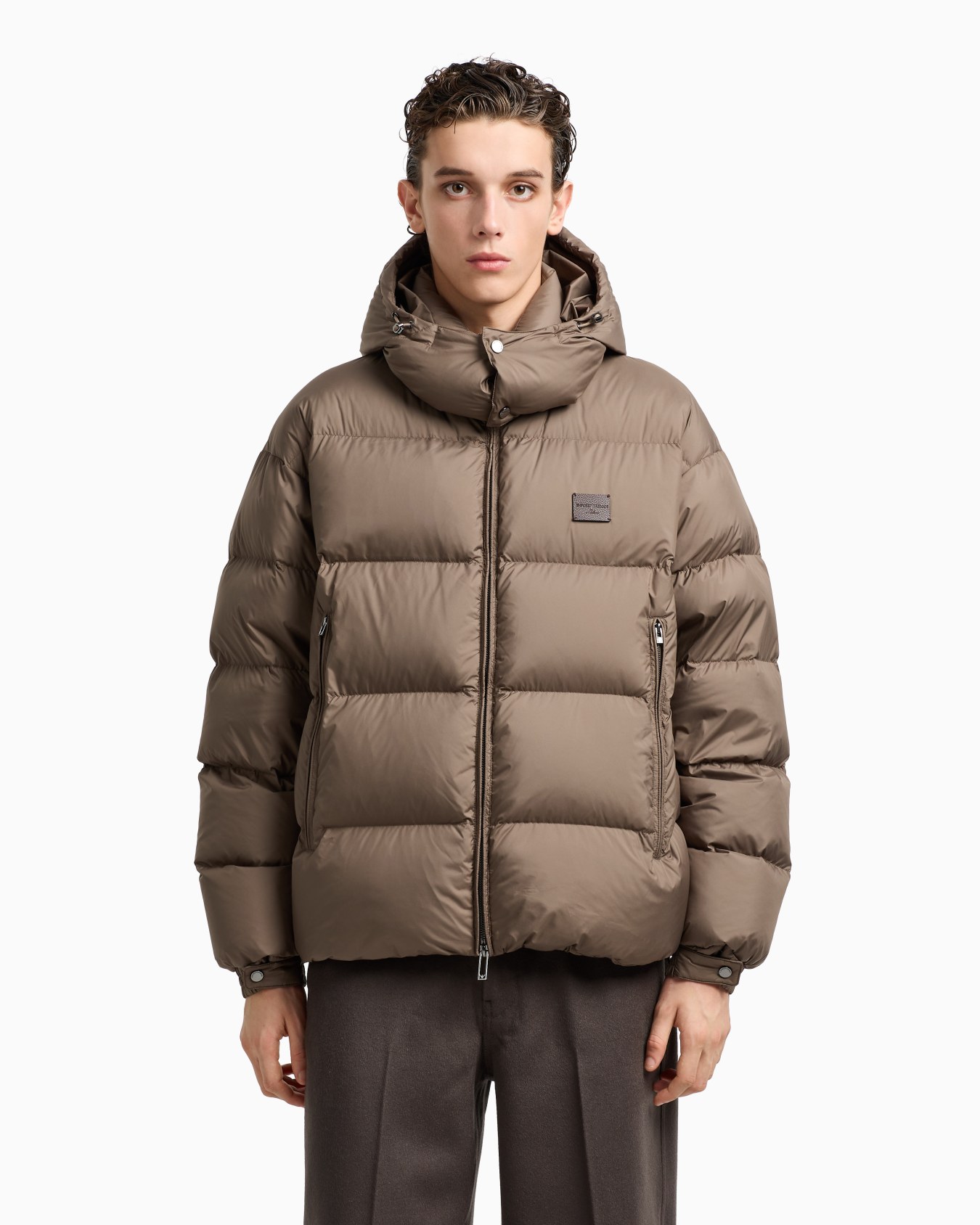 Doudoune déperlante à capuche matelassée en nylon ripstop Diapositive 4