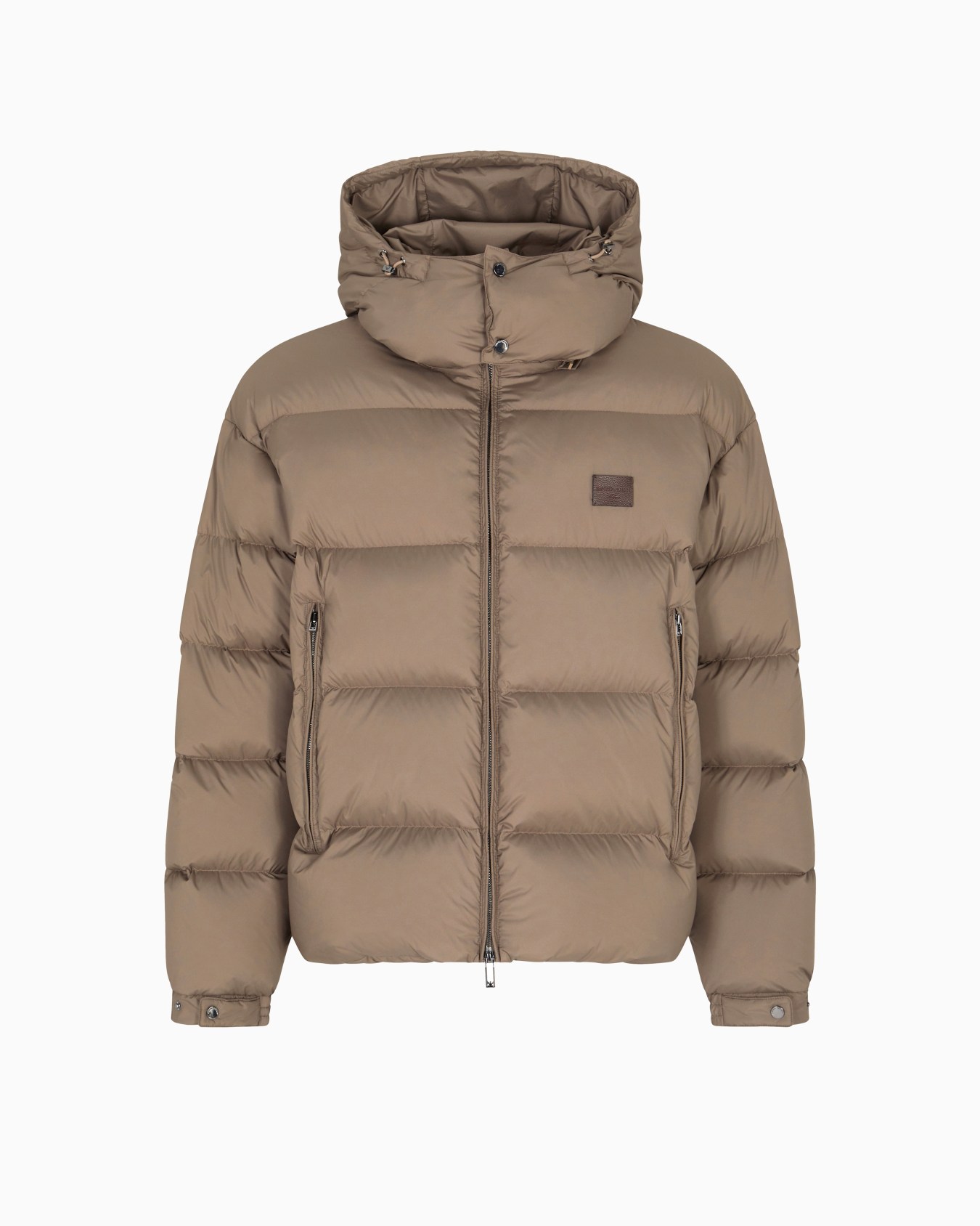Doudoune déperlante à capuche matelassée en nylon ripstop Diapositive 0