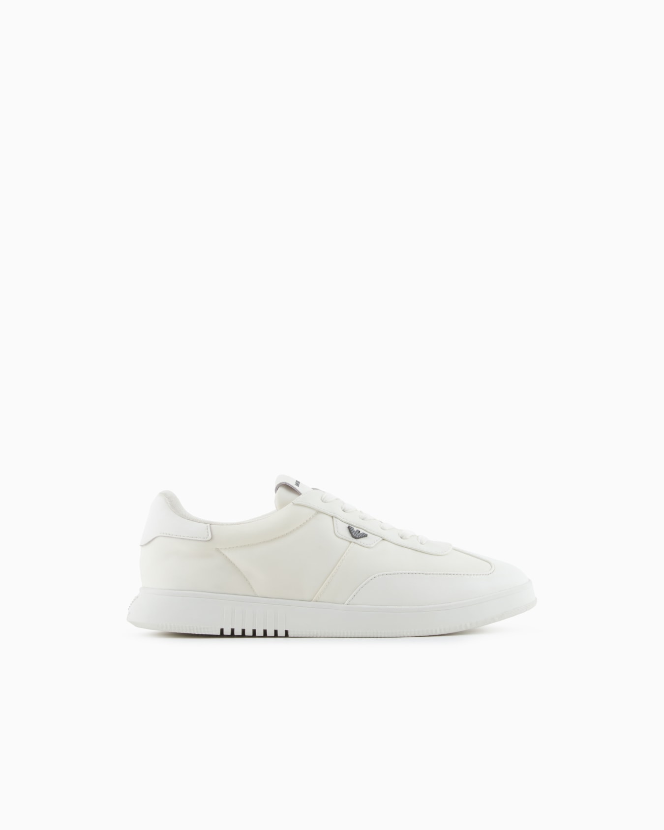 Nylon sneakers with leather details Slide 0