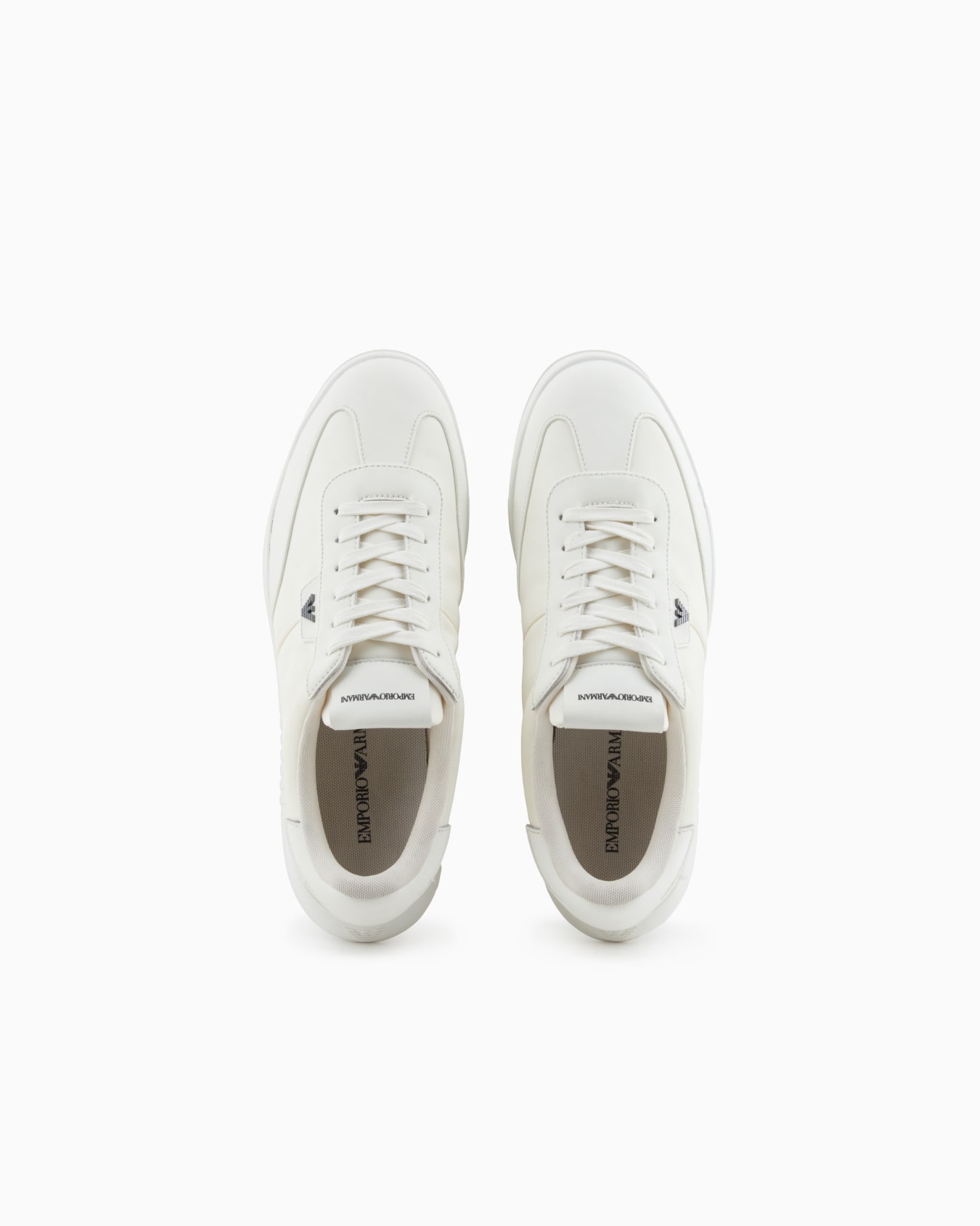 Nylon sneakers with leather details Slide 2