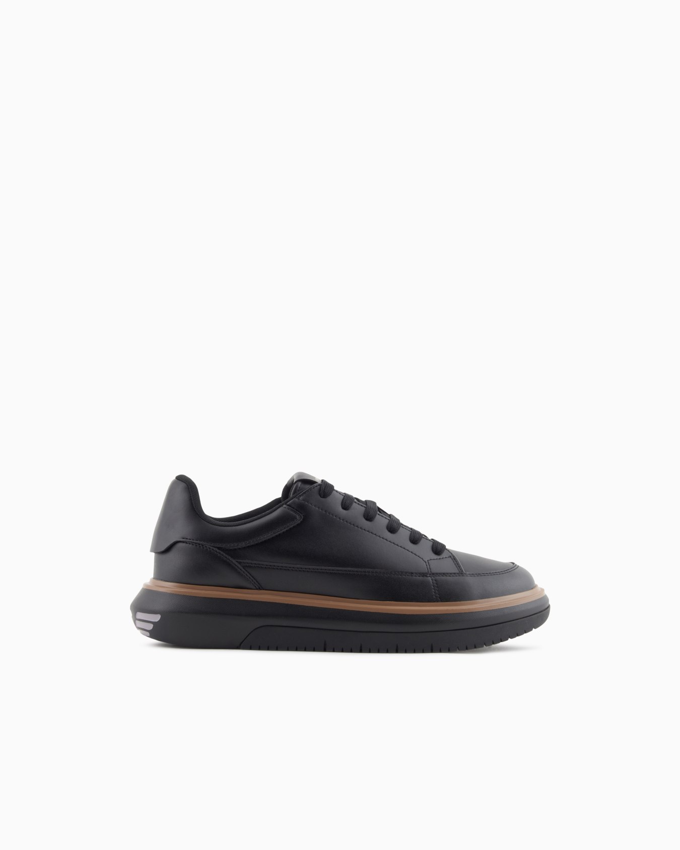 Leather sneakers with oversized eagle Slide 0